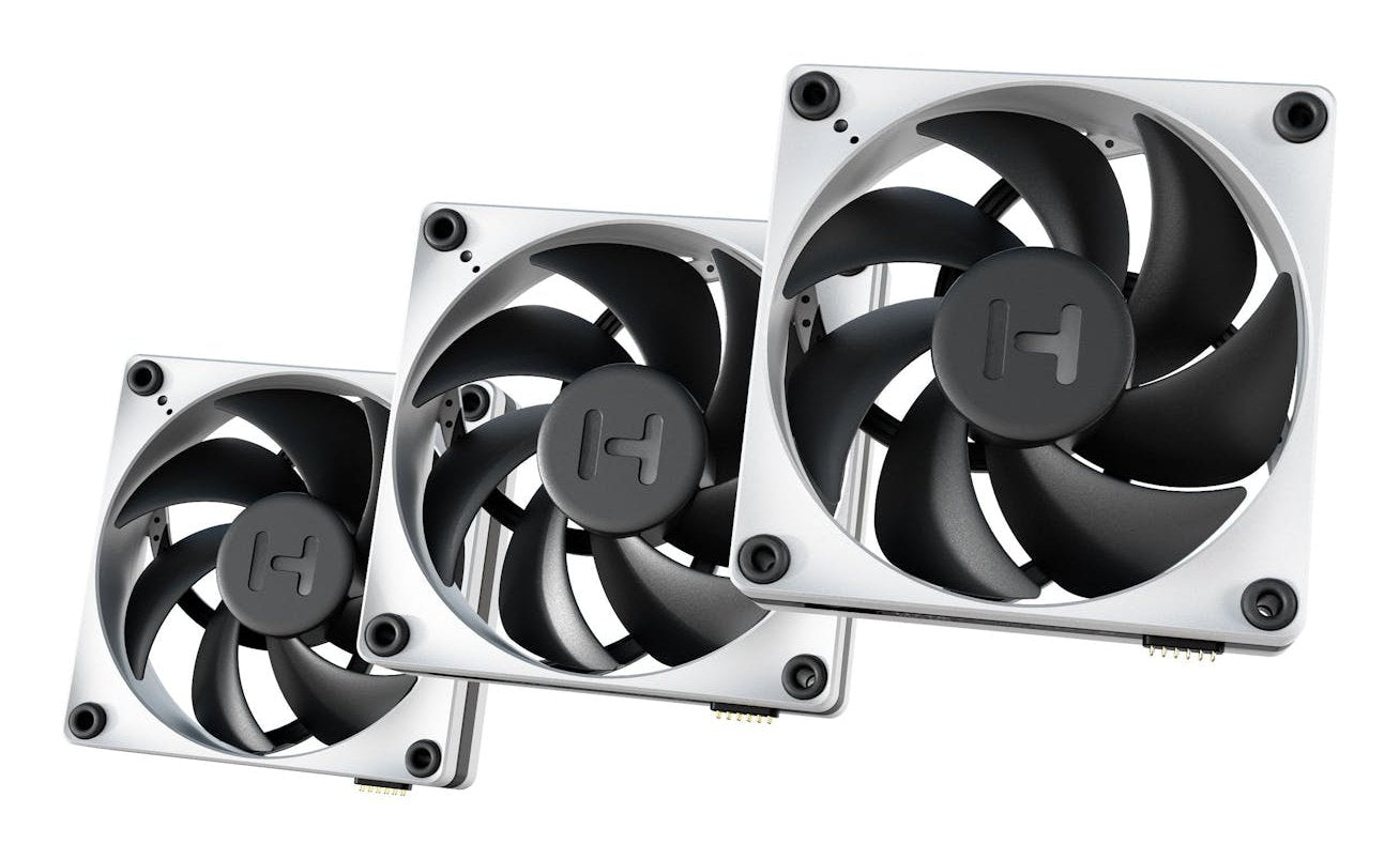 EAN 1220000350670 - HYTE THICC FP12 Procesador Ventilador 12 cm Negro, Blanco 3 pieza(s) imagen 1