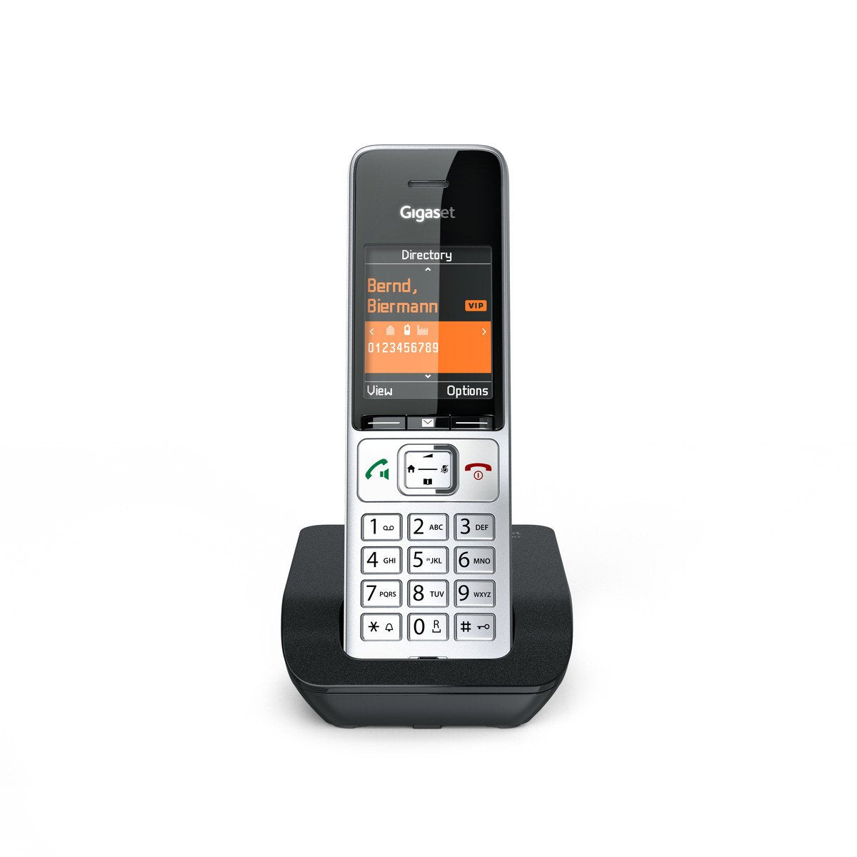 EAN 4250366866611 - Gigaset COMFORT 500 Teléfono DECT Identificador de llamadas Negro, Plata imagen 2
