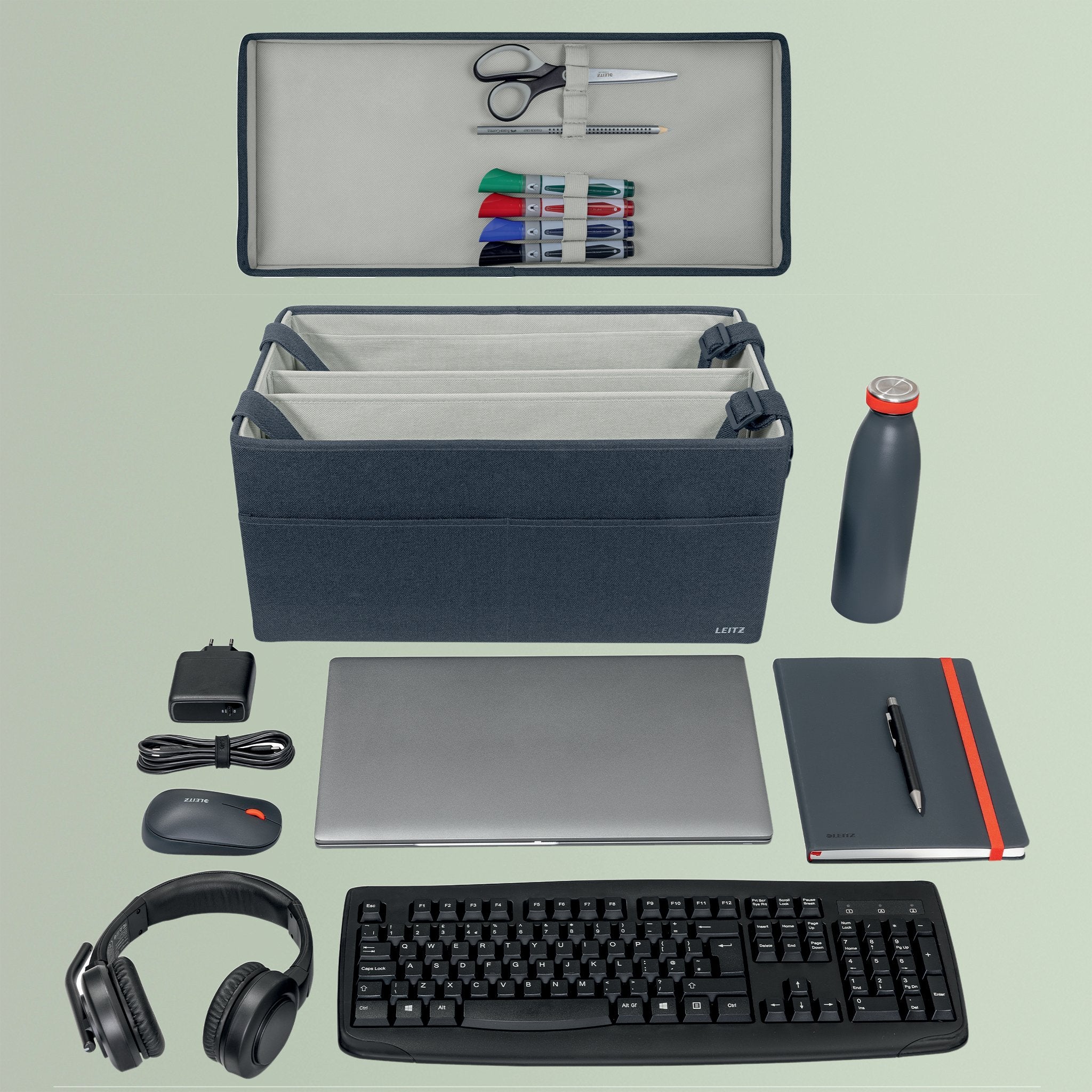 EAN 4002432143061 - Leitz 67230089 caja de almacenaje Bolsa de almacenamiento Rectangular Tela Gris imagen 5