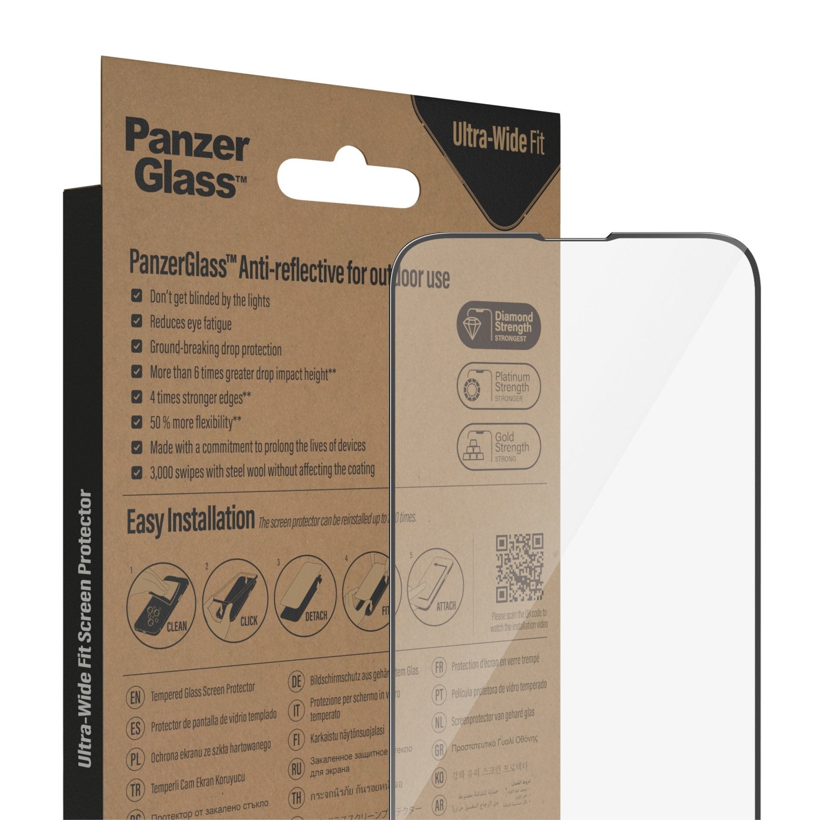 Apple Iphone Protector De Pantalla Anti-Reflejante Panzerglass Ultra-Wide Fit 1 Pieza(S)