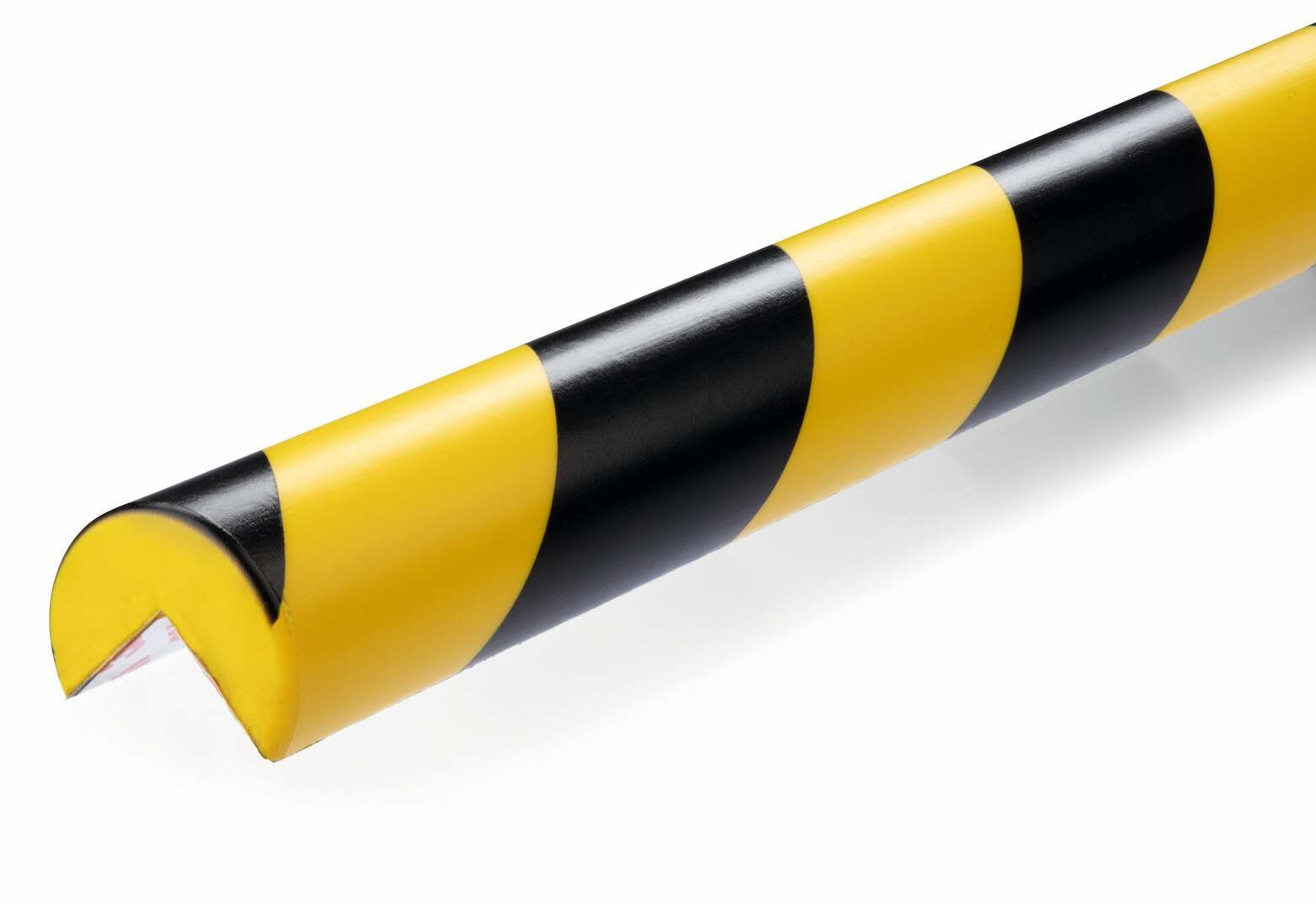 Perfil Protector De Esquinas Durable C25r Amarillo Negro Autoadhesivo 1m