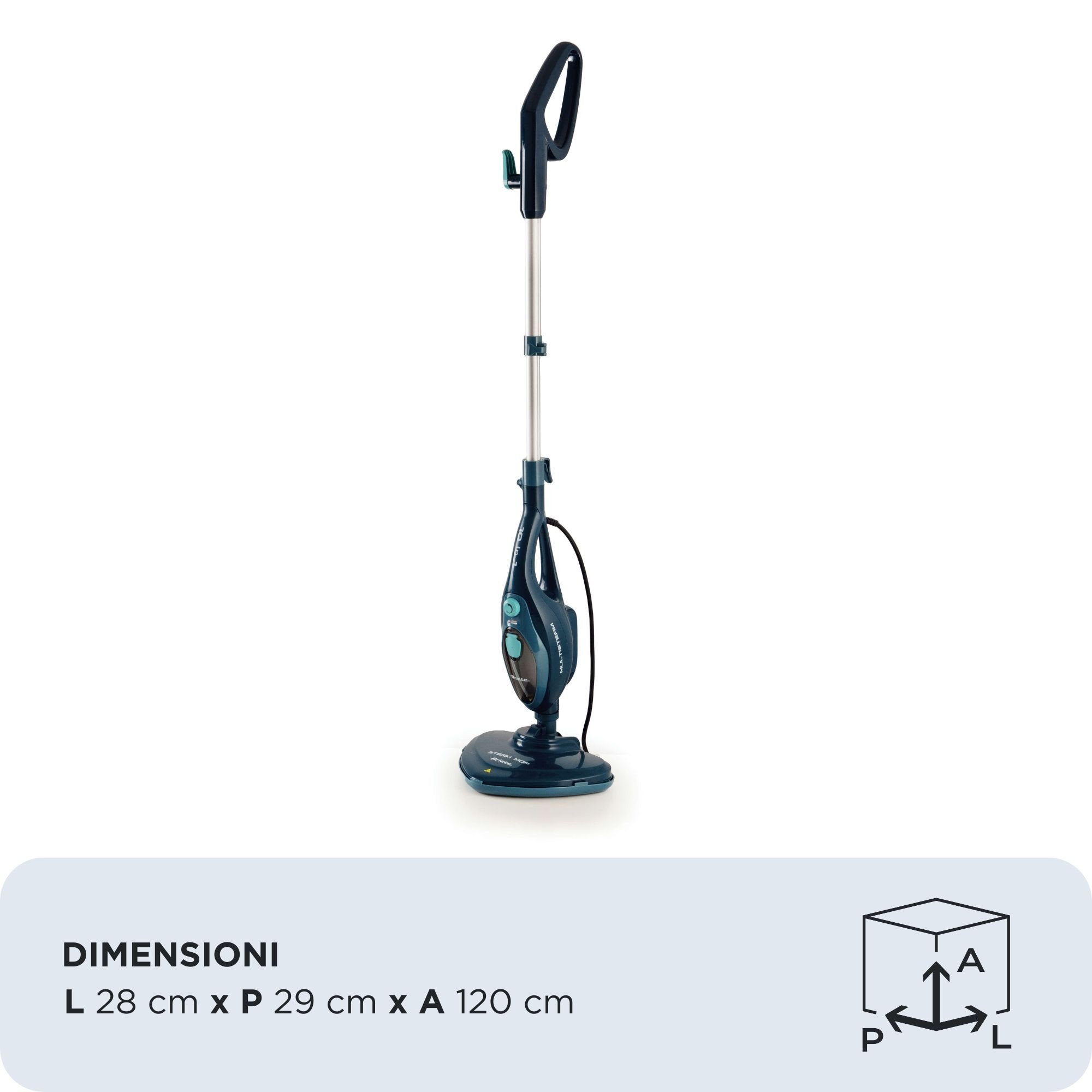 EAN 8003705124233 - Ariete 00P416406AR0 limpiador a vapor Fregona a vapor 0,35 L 1500 W Azul imagen 5