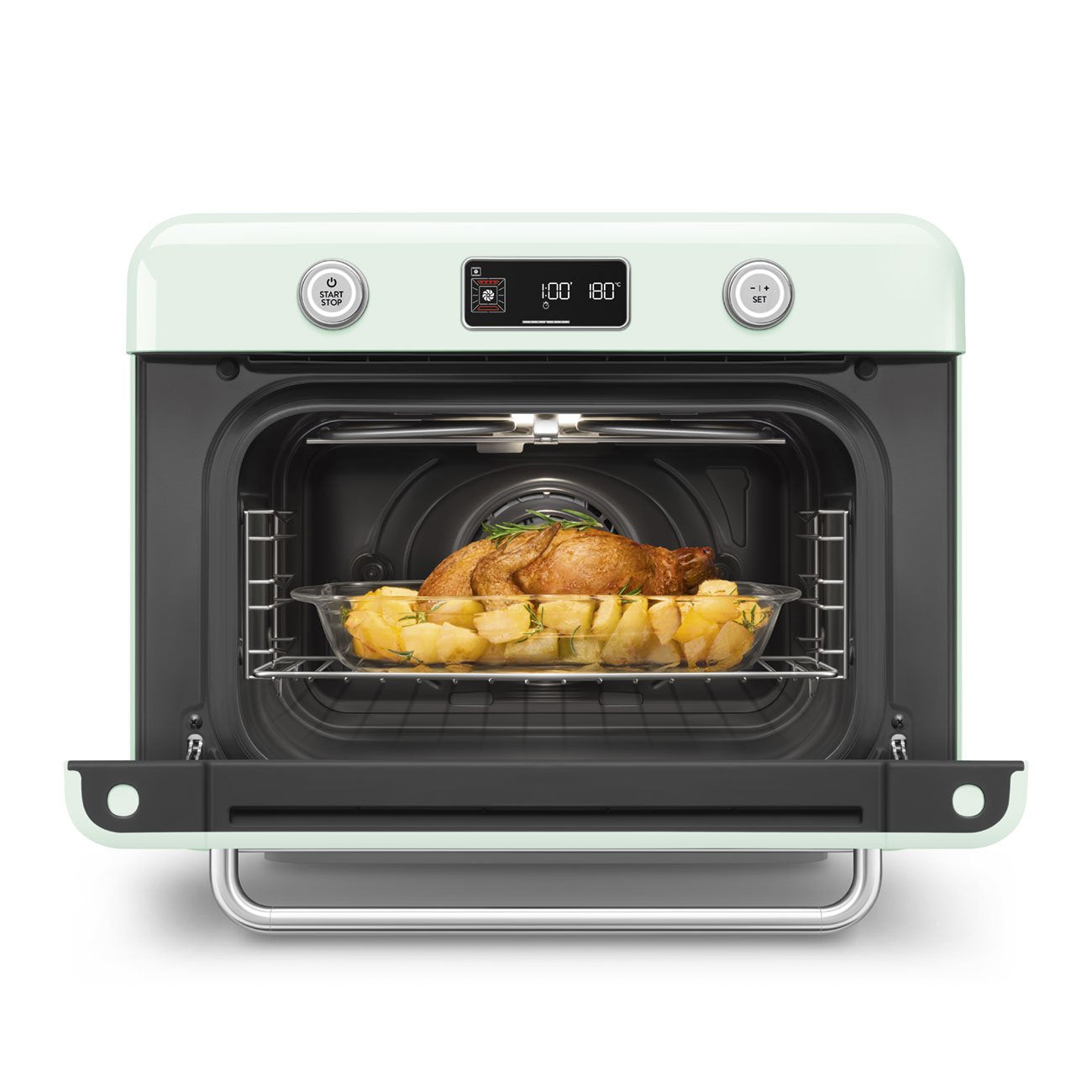 EAN 8017709333881 - Smeg COF01PGEU horno de vapor Pequeño Verde Botones, Giratorio imagen 9