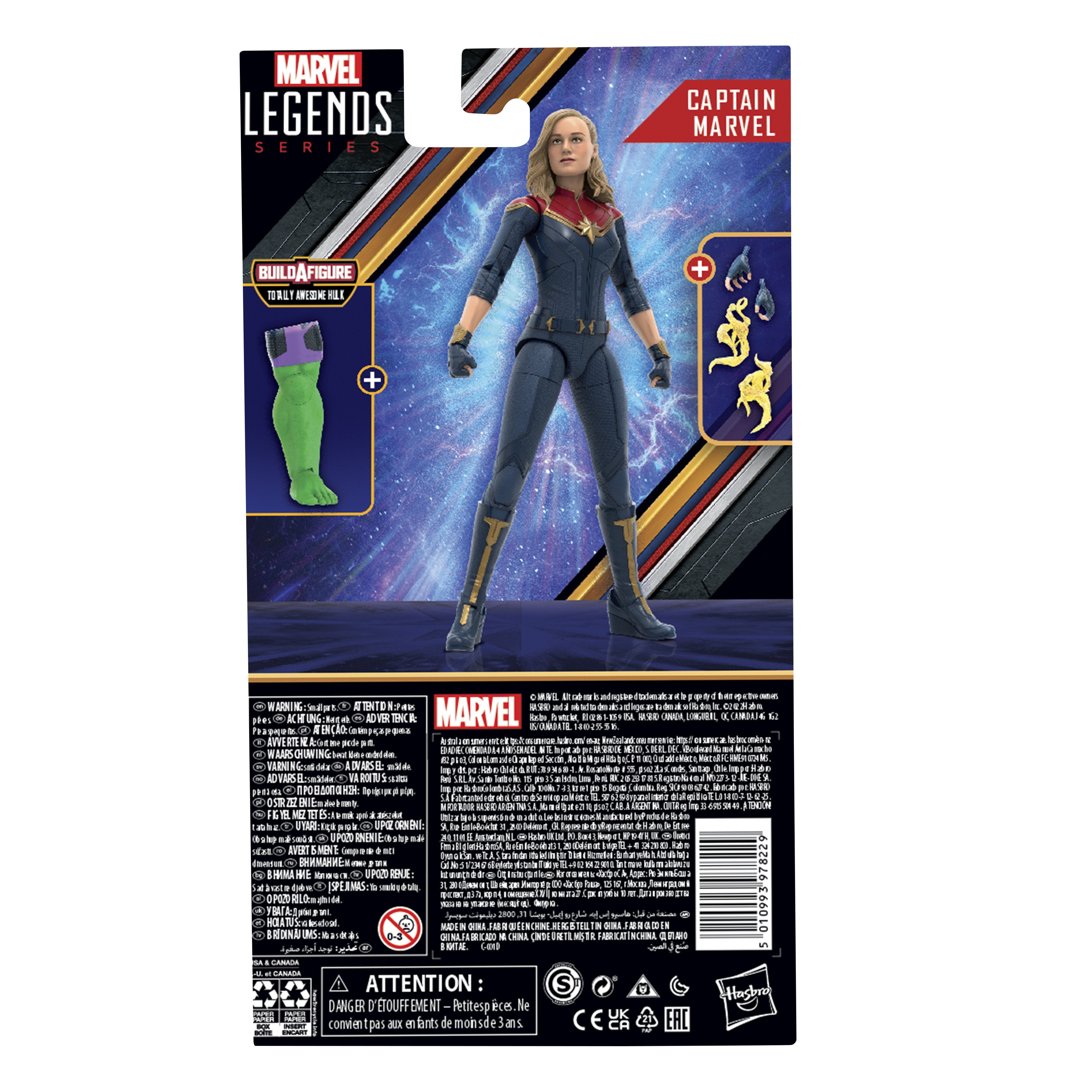Figura Hasbro Marvel Legends Series Capitana Marvel