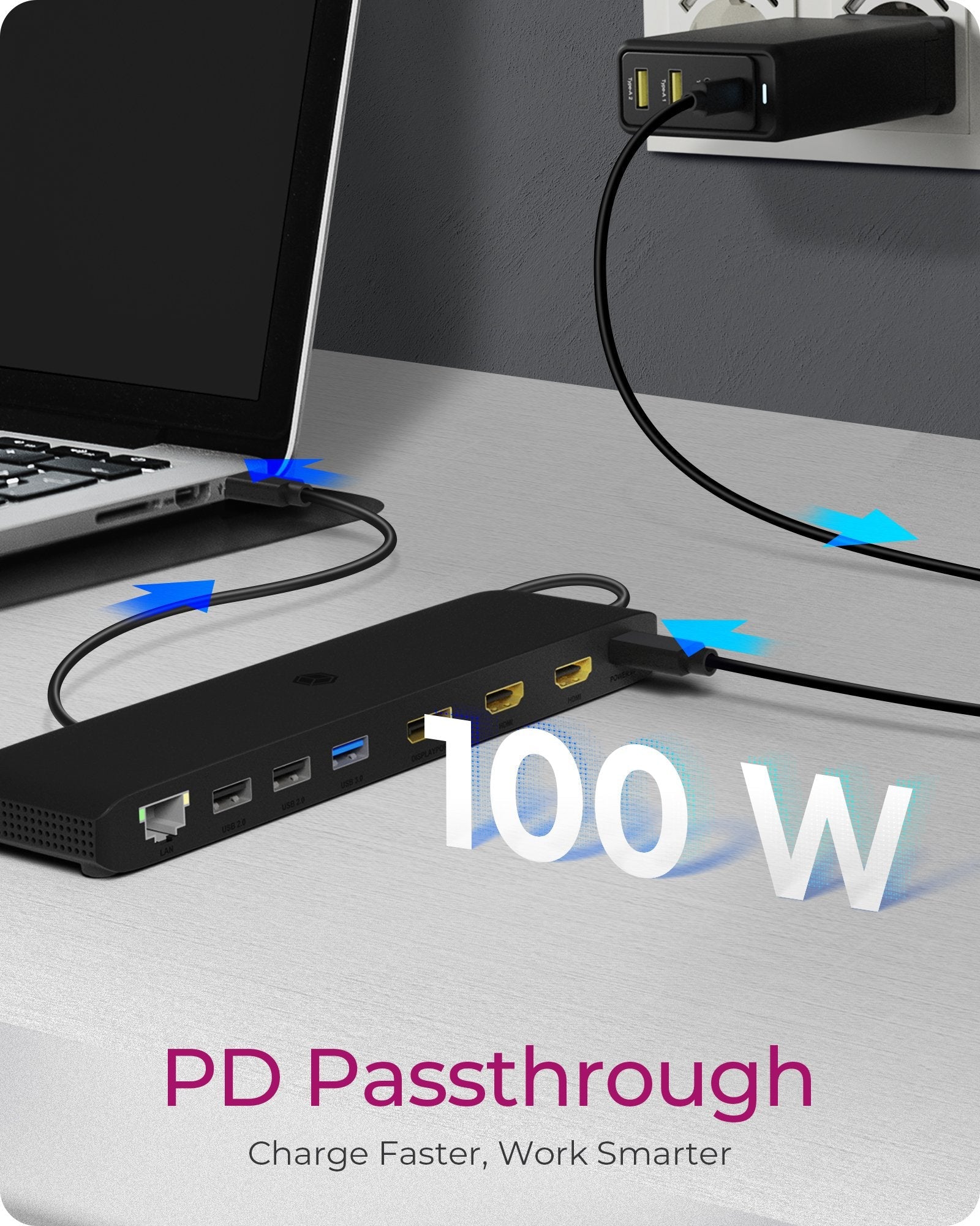 EAN 4250078173380 - ICY BOX IB-DK2116-C Acoplamiento USB 3.2 Gen 2 (3.1 Gen 2) Type-C Negro imagen 4