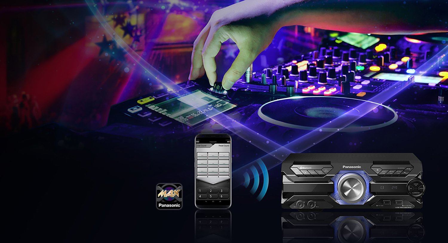 Mini Cadena De Música Panasonic Sc-Akx520 Para Uso Doméstico 650 W Negro