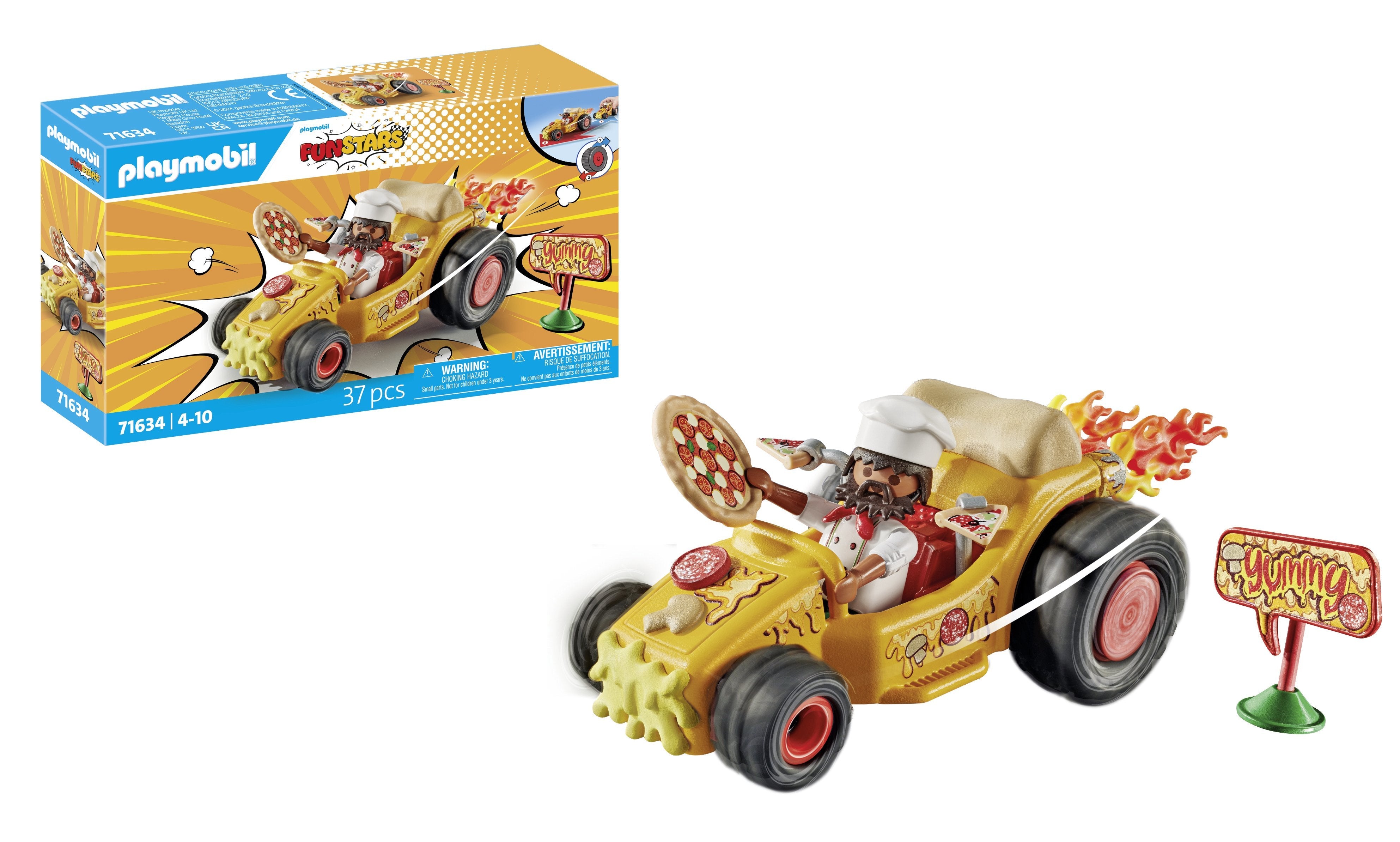 Playmobil 71634 Funstars Racing Pizza, Juguete De Construcción 71634