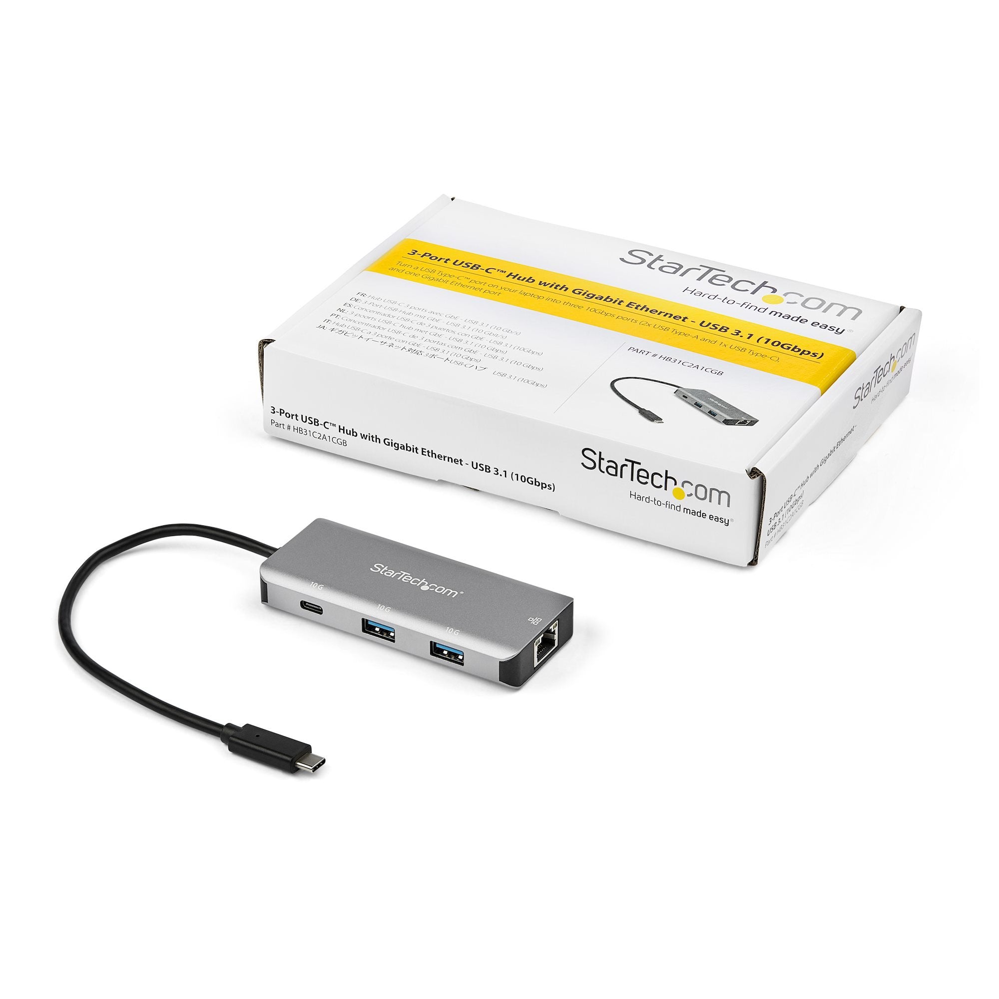 EAN 65030877893 - StarTech.com HB31C2A1CGB base para portátil y replicador de puertos USB 3.2 Gen 2 (3.1 Gen 2) Type-C Negro, imagen 5