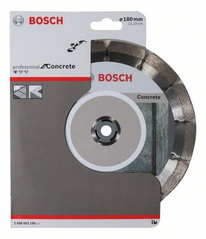 Disco De Corte Diamantado Bosch Professional Standard Para Hormigón, Ø 180 Mm, Diámetro 22,23 Mm 2608602199