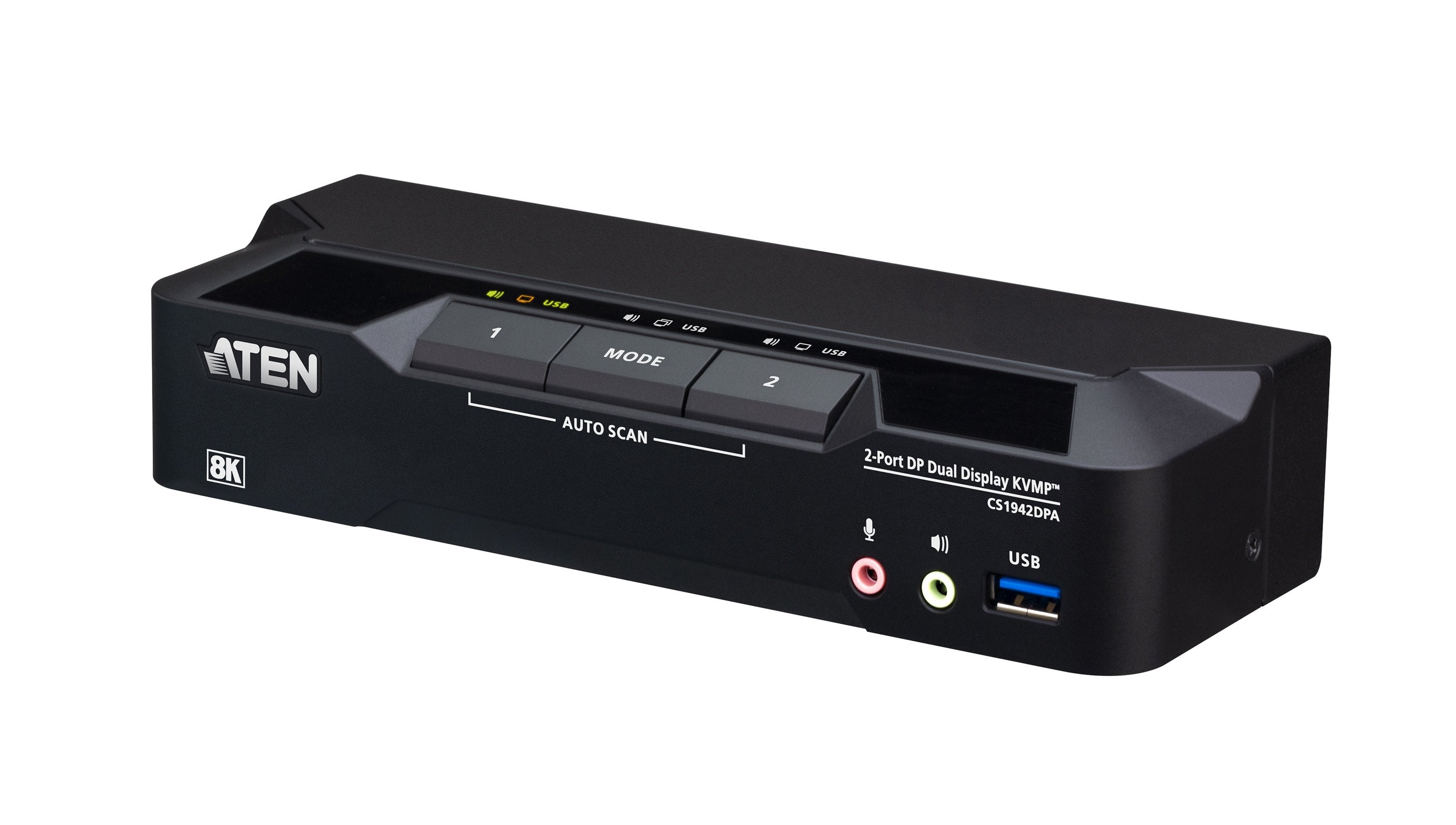 Switch Kvmp Displayport 8k Dual Display Usb 3.0 De 2 Puertos (Cables Incluidos)