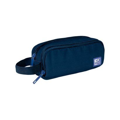 Oxford B-Smart Estuche Portatodo - 3 Compartimentos - Asa Lateral - Fabricado En Material Reciclado - Color Azul