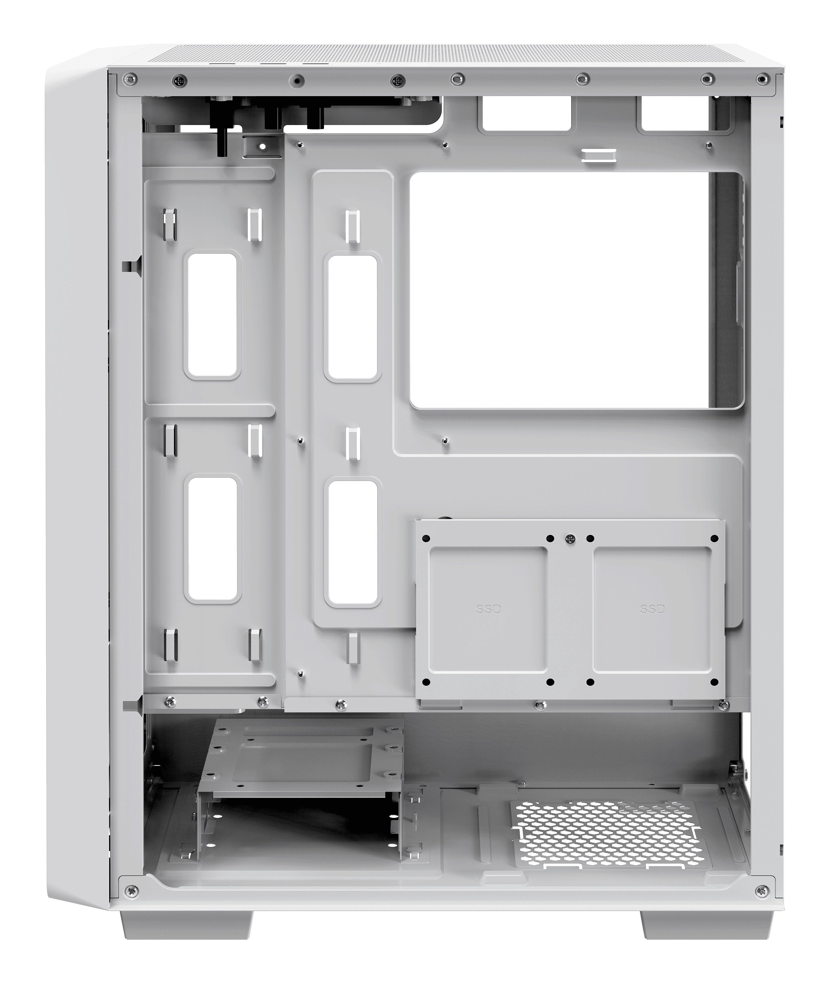 Ocypus Gamma C60 (Blanco, Tempered Glass) Gamma-C60-Whg000xx-Gl