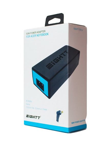 EAN 8425402171035 - Eightt EAC90 adaptador e inversor de corriente Interior 90 W Negroimagen 2)
