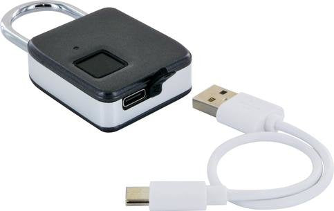 Cerradura De Huella Digital Schwaiger Con Grillete De Acero