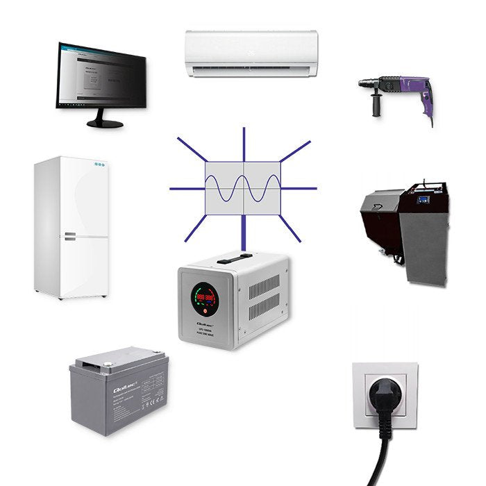 EAN 5901878507217 - Qoltec Pure Sine Wave sistema de alimentación ininterrumpida (UPS) Línea interactiva imagen 4