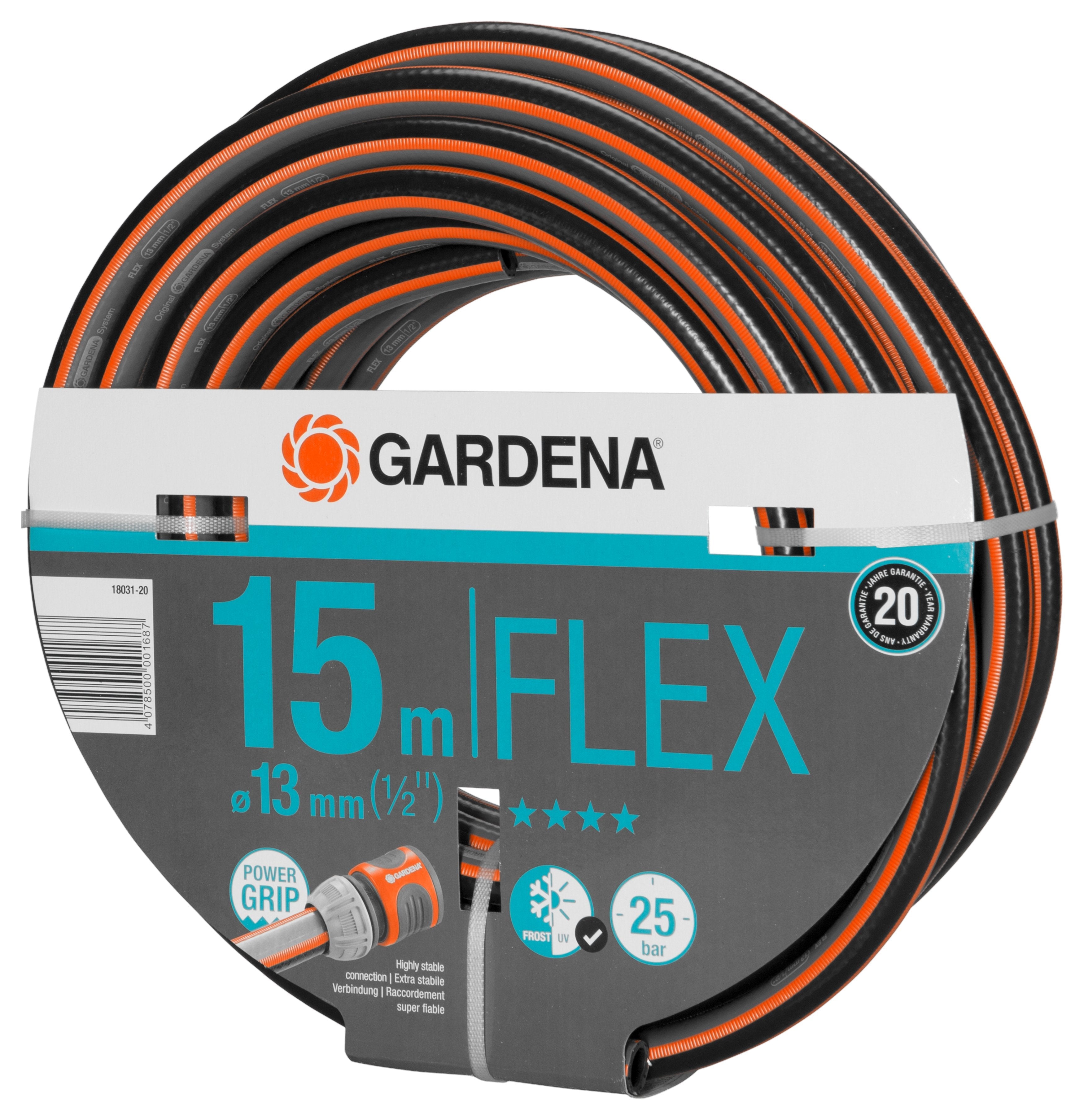 EAN 4078500001687 - Gardena 18031-20 manguera de jardín 15 m Por encima del suelo Gris, Naranja imagen 2