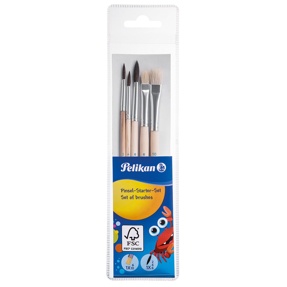 Juego De 5 Cepillos Pelikan Para Principiantes Pi5 / Sb