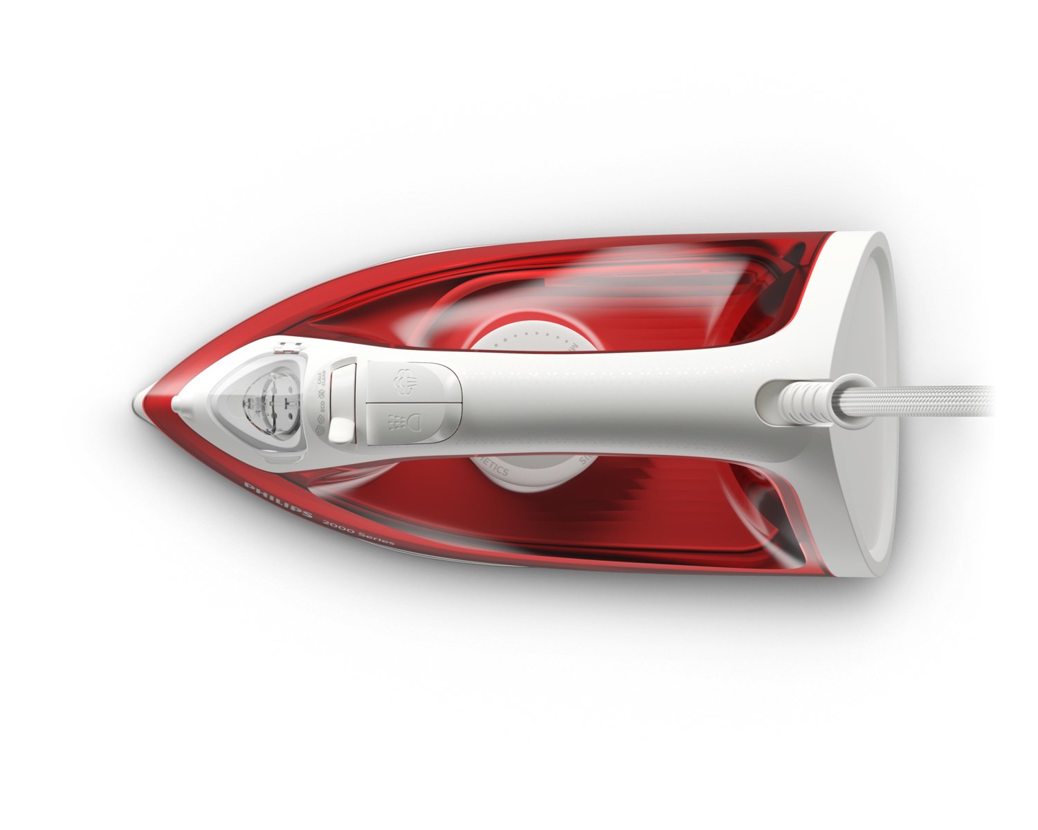 Philips Plancha De Vapor Dst 2010/40 Suela Antiadherente Roja, Blanca