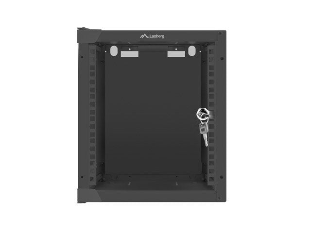 Armario Rack 10 Montaje En Pared 6u / 280x310 Para Autoarmas (Paquete Plano) Con Puerta De Cristal Black Lanberg
