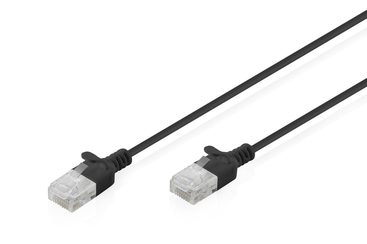Digitus Cable De Red Cat 6 U-Utp Slim 0,3m Negro