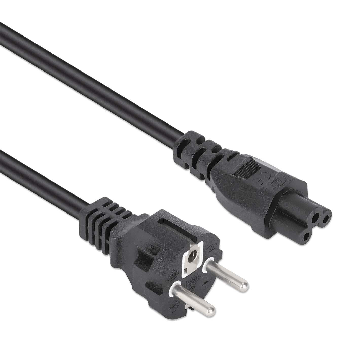 Manhattan Cable De Alimentacion C5 A Schutzkontakt 1m Negro