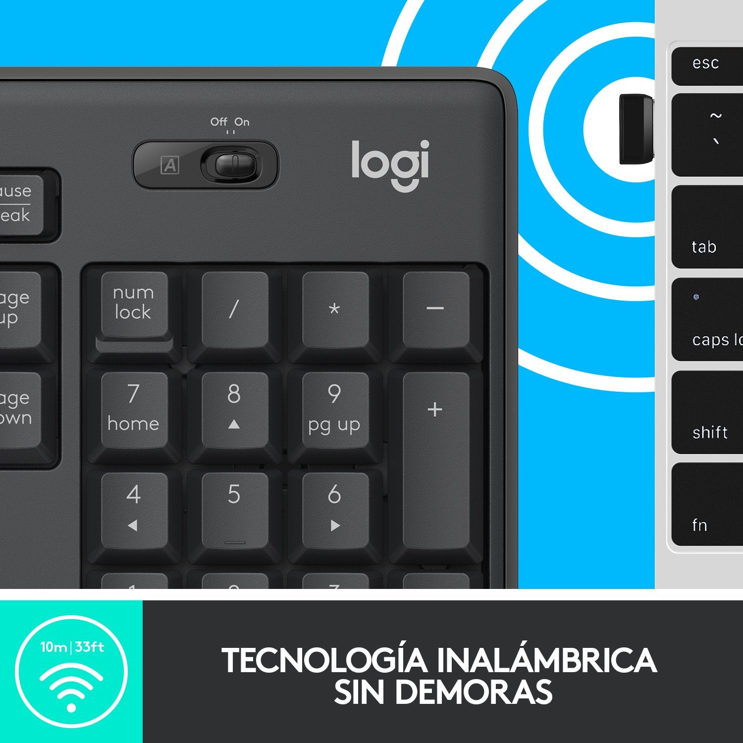 EAN 5099206092419 - Logitech 920-009798 teclado Ratón incluido Oficina RF inalámbrico QWERTY Español Grafito imagen 10