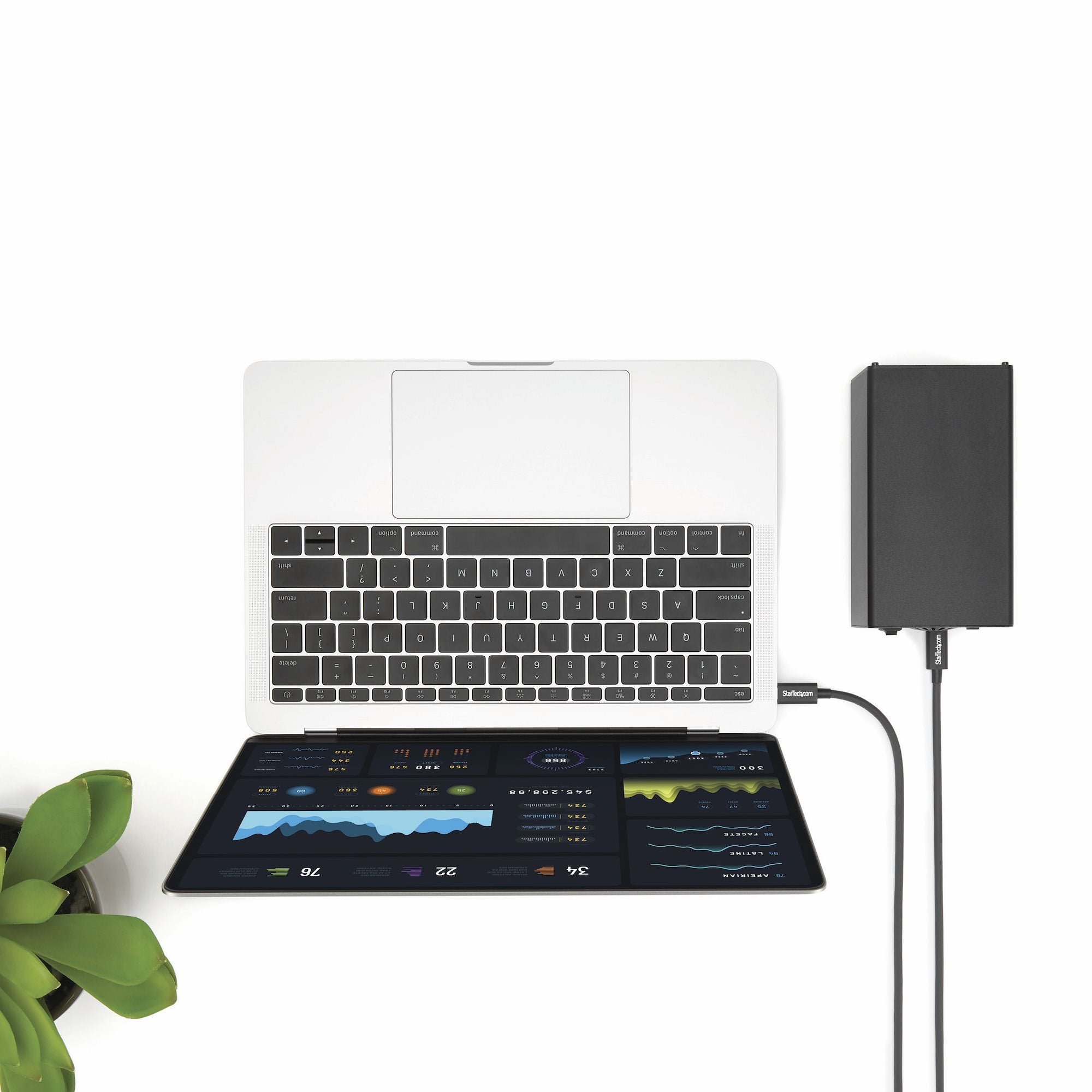 EAN 0065030864084 - StarTech.com TBLT3MM2M cable Thunderbolt 20 Gbit/s Negro imagen 4