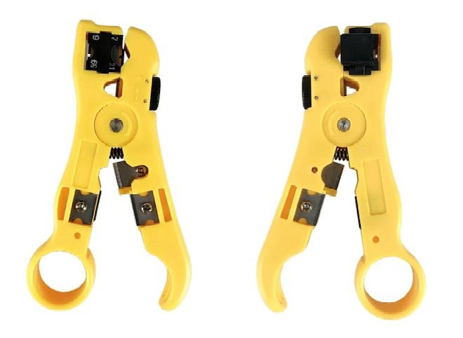 EAN 5704174318651 - Lanview LVN125455 crimpadora Herramienta pelacables Amarillo imagen 1