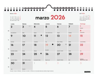 EAN 8422952403357 - Finocam 780160026 calendario imagen 3