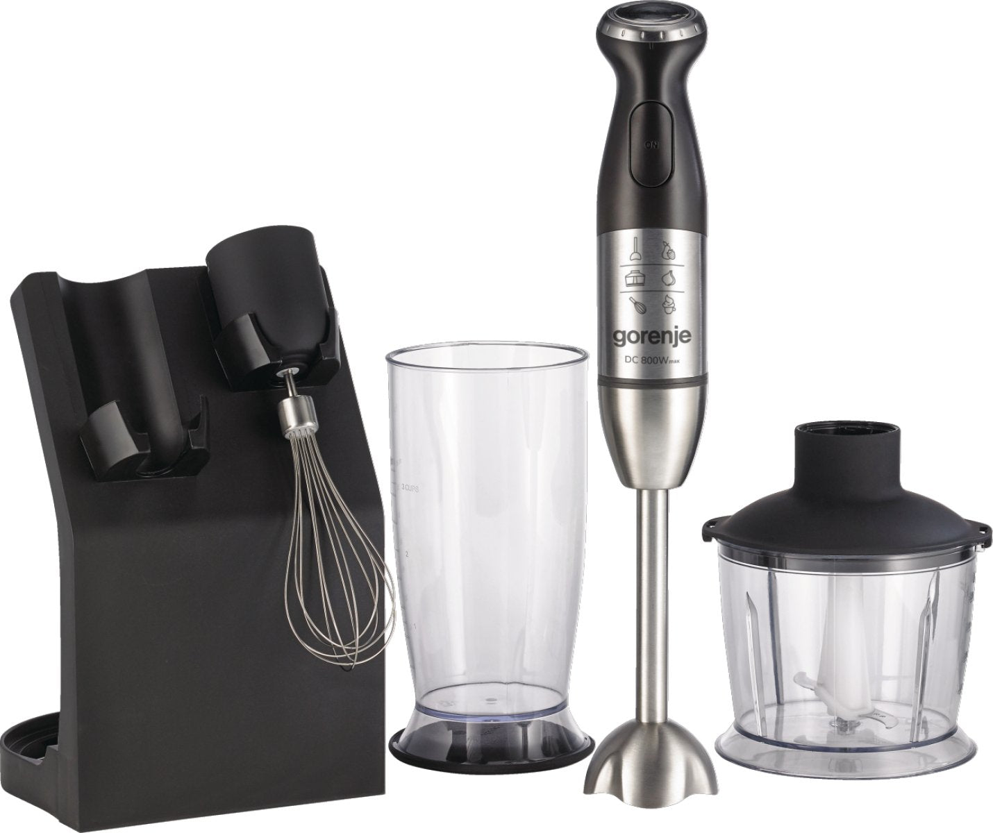 EAN 3838782393914 - Gorenje HBC807QB 0,5 L Batidora de mano 800 W Negro, Acero inoxidable imagen 1