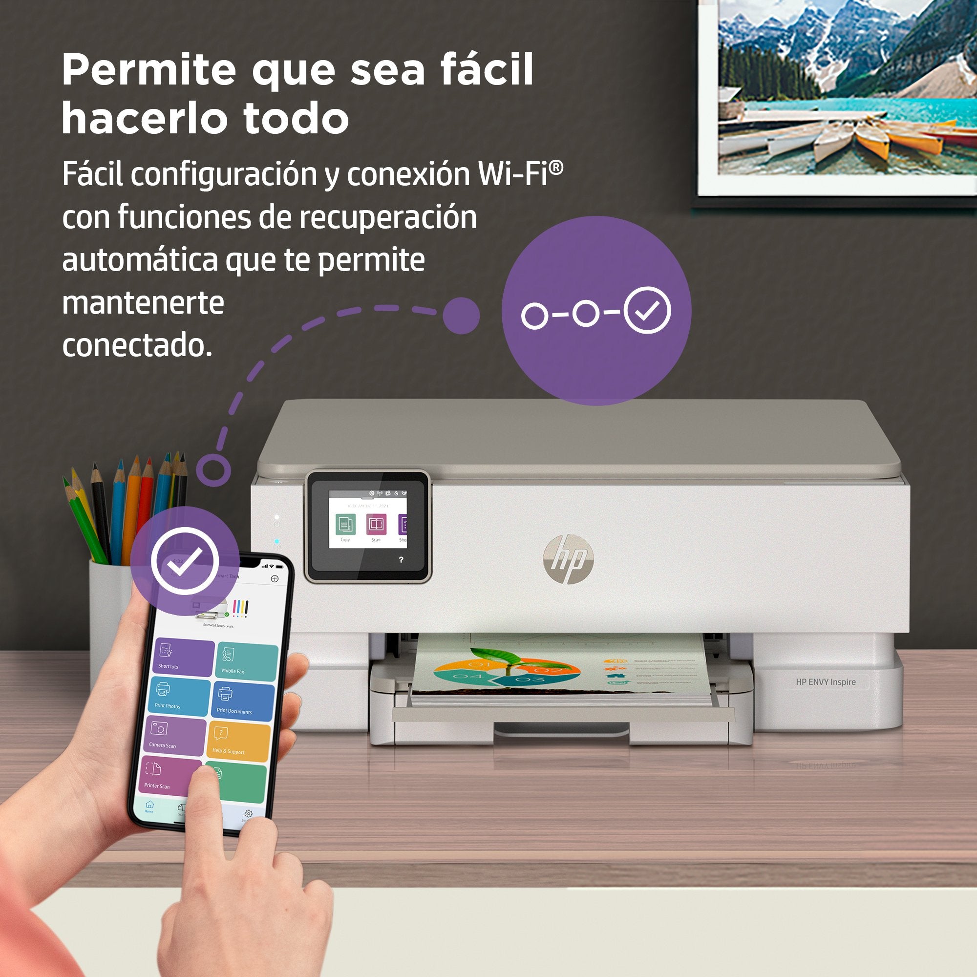 EAN 0195697742316 - HP ENVY Inspire 7220e All-in-One Printer Inyección de tinta térmica A4 4800 x 1200 DPI 15 ppm Wifi imagen 12
