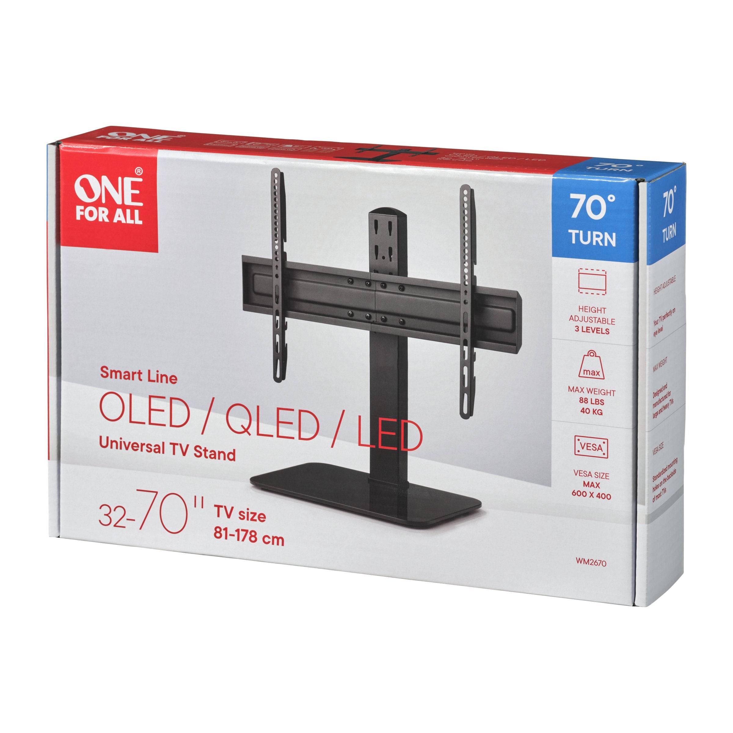 EAN 8716184076527 - One For All Ultra Slim Line WM 2670 177,8 cm (70") Negro imagen 13