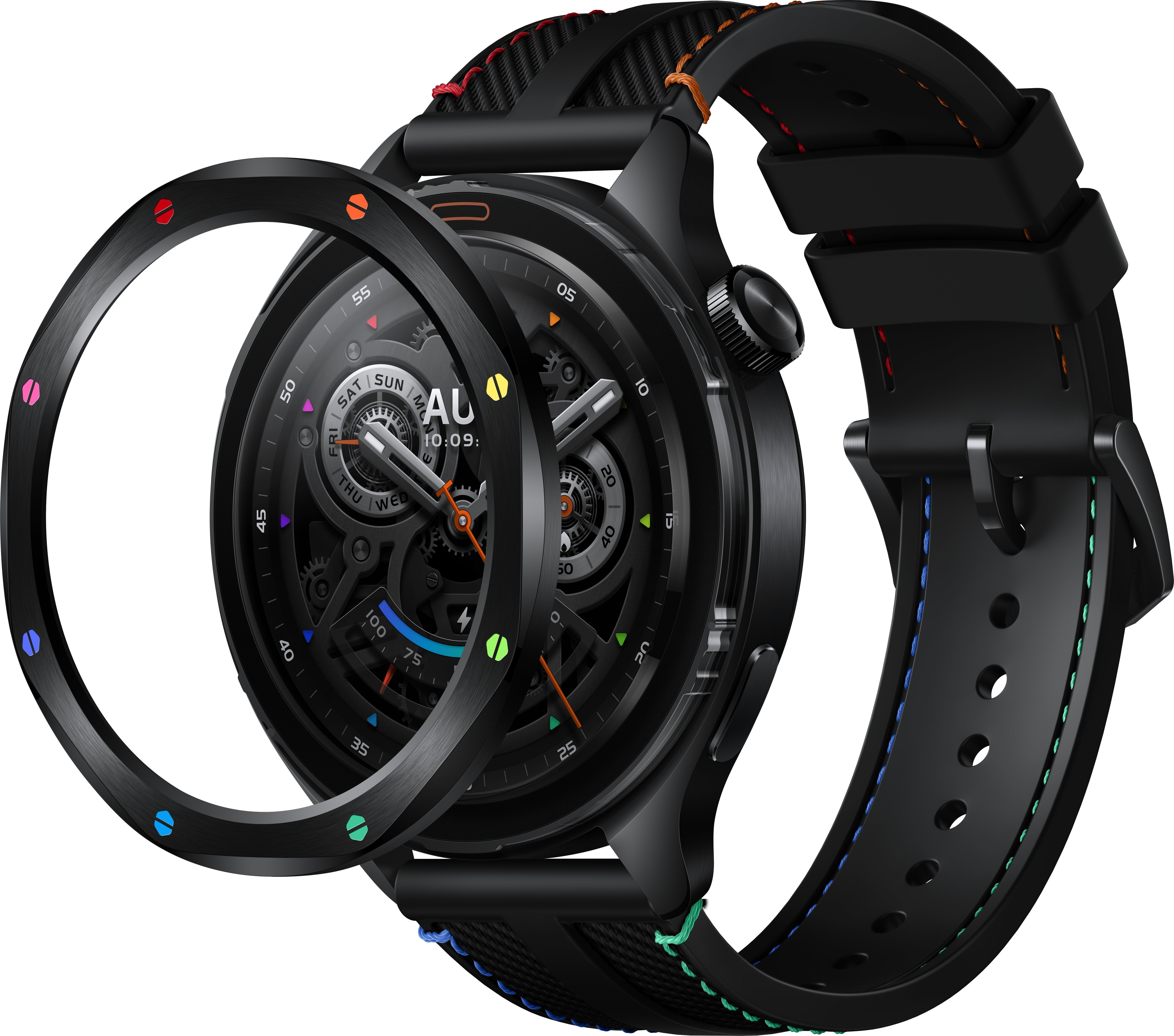 EAN 6941812711668 - Xiaomi Watch S4 rainbow 3,63 cm (1.43") AMOLED 47.3 mm Digital 466 x 466 Pixeles Pantalla táctil Negro, M imagen 3