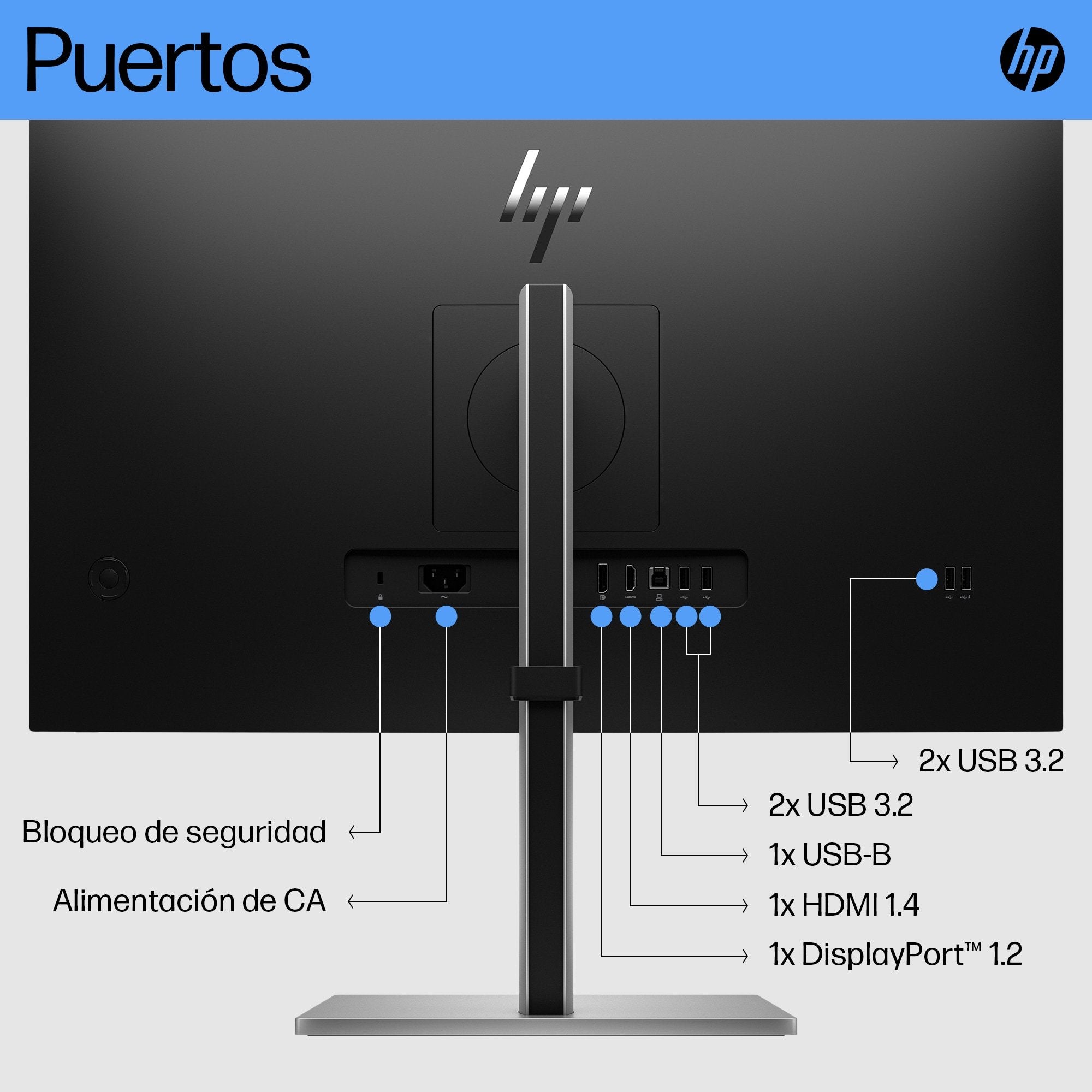 EAN 0196786297373 - HP E27 G5 FHD Monitor pantalla para PC 68,6 cm (27") 1920 x 1080 Pixeles Full HD LCD Negro imagen 4