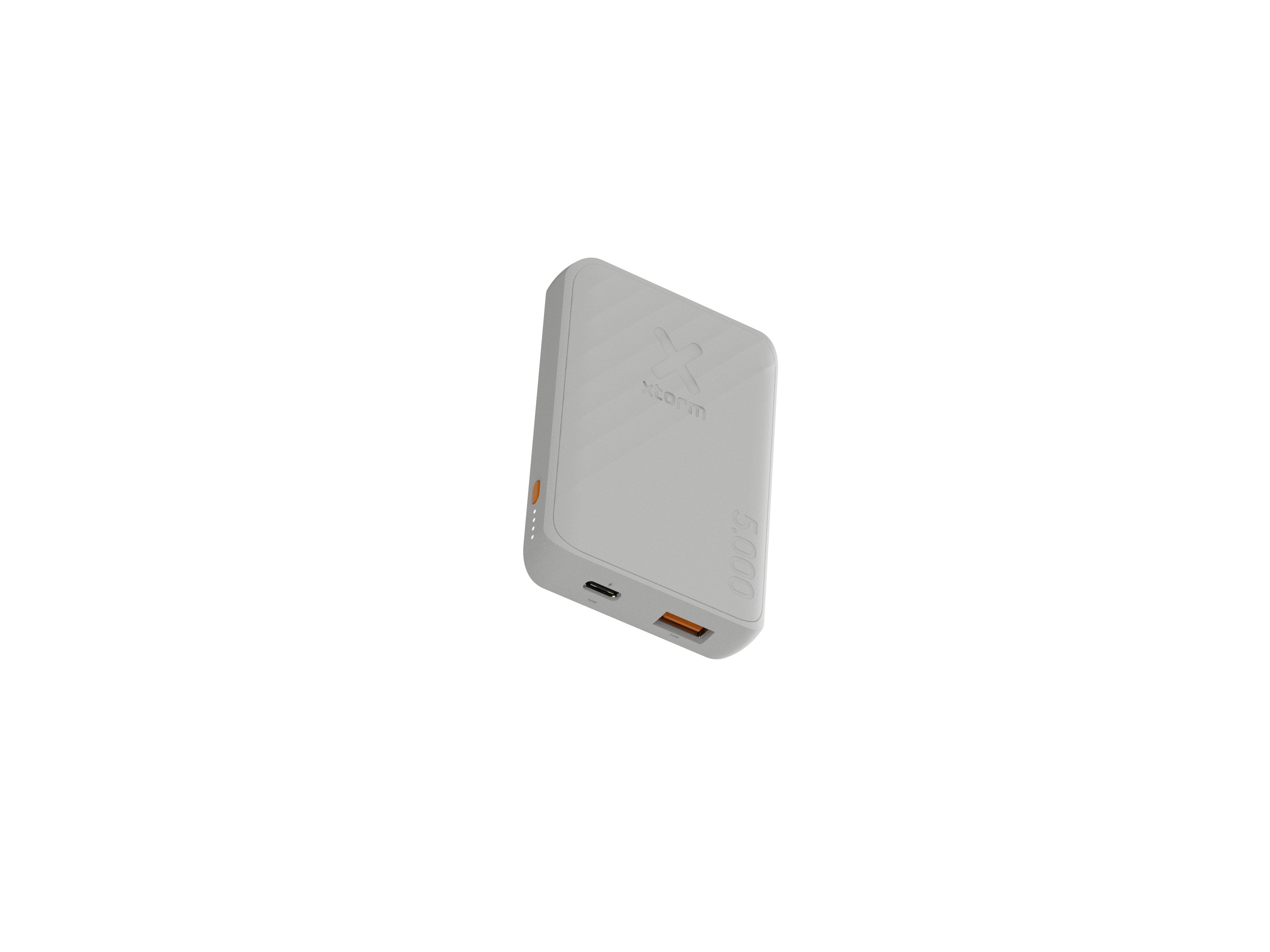 Power Bank Xg2050 Go2 12w 5000mah Blanco Ceniza Xtorm 12w/ 5000mah/ Carga Rápida/ Usb-C, Usb-A