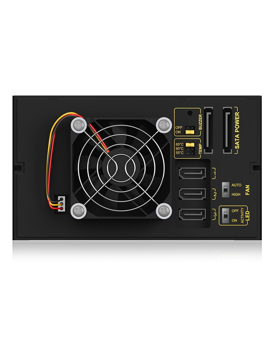Icy Box Backplane, 3x Sata 3,5" Hdd Für 2x 5,25" Schacht, Hot Swap, Trägerlos