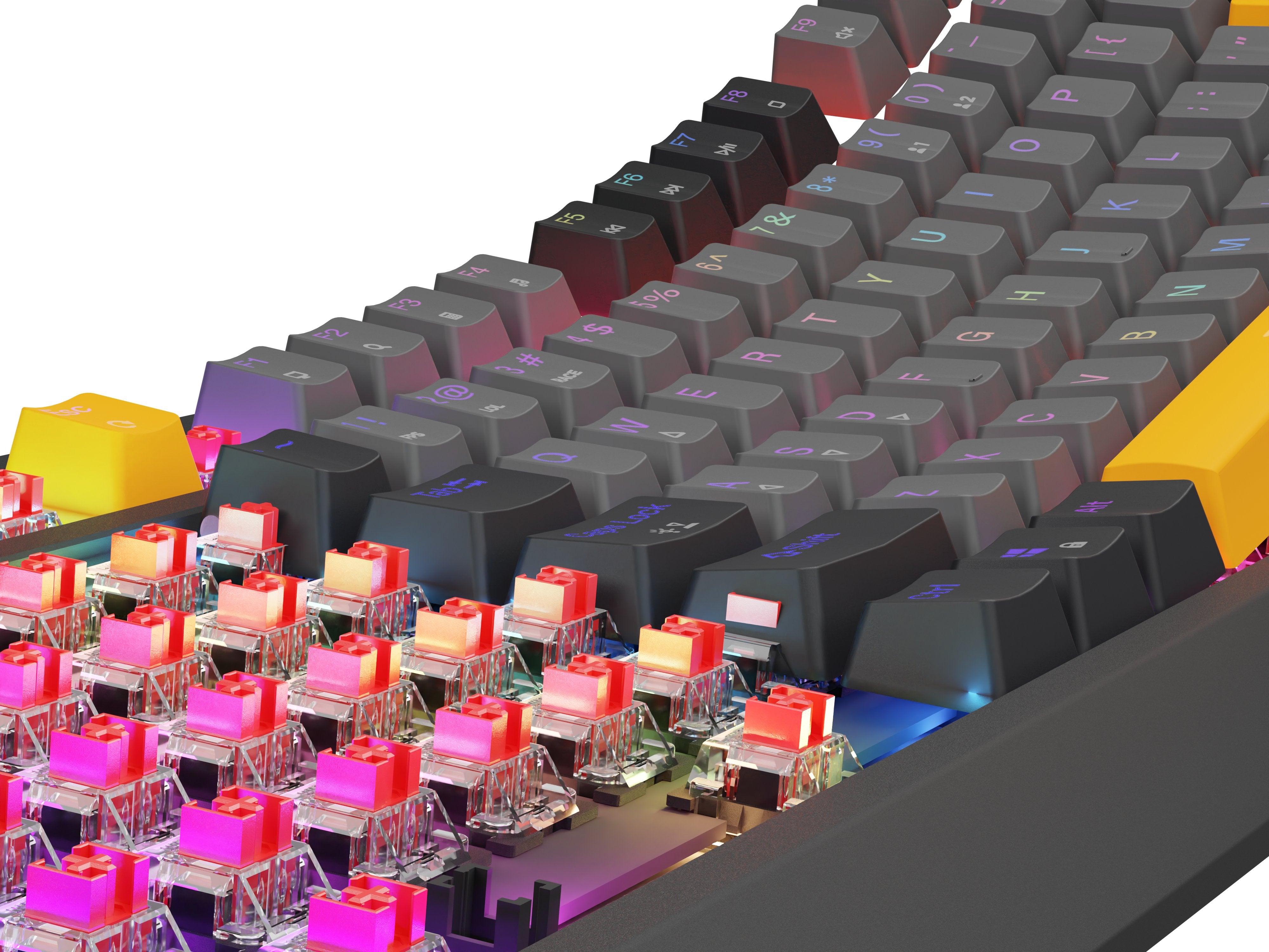 EAN 5901969443325 - GENESIS Thor 230 TKL teclado Juego USB + RF Wireless + Bluetooth QWERTY Negro, Gris, Naranja imagen 14
