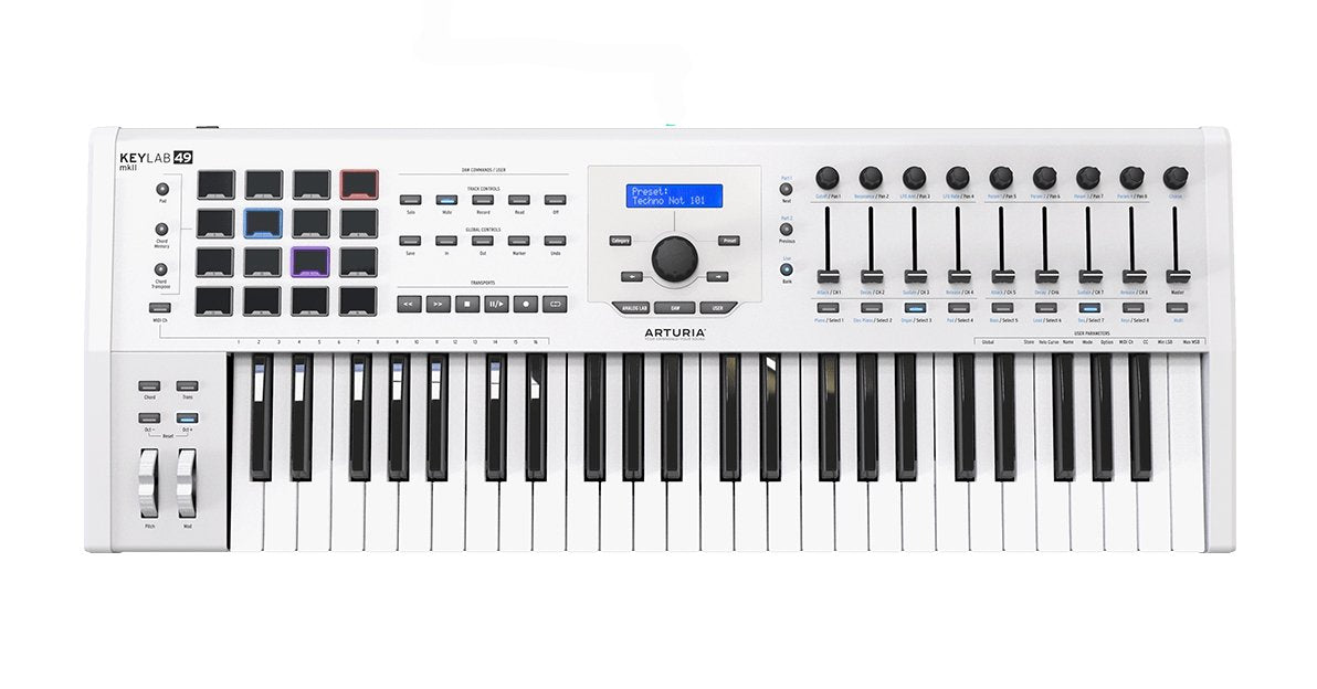 EAN 3760033531298 - Arturia Keylab 49 MkII teclado MIDI 49 llaves USB Negro, Blanco imagen 1