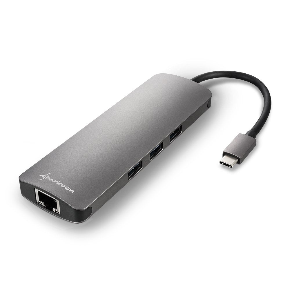 EAN 4044951026739 - Sharkoon USB 3.0 Type C Combo Adapter tarjeta y adaptador de interfaz HDMI, RJ-45, USB 3.2 Gen 1 (3.1 Gen imagen 2