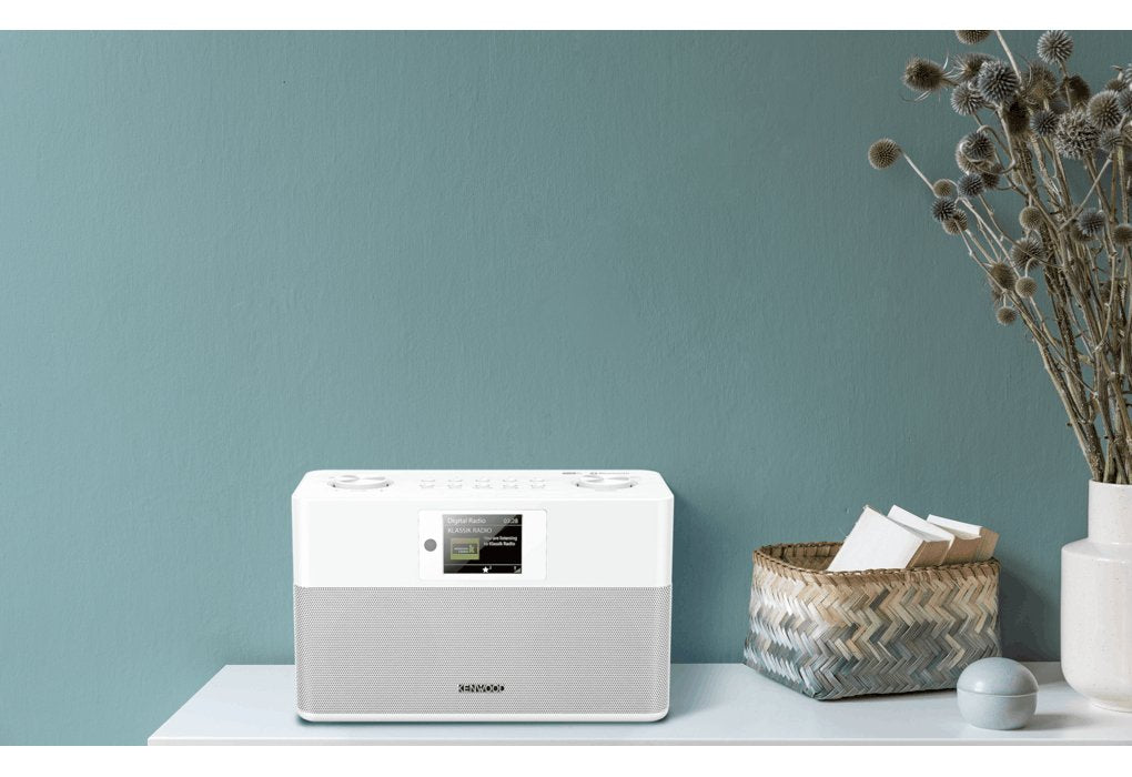 Kenwood Cr-M80dab Dab+ Radio, Grosses Tft Farbdisplay, Bluetooth Blanco