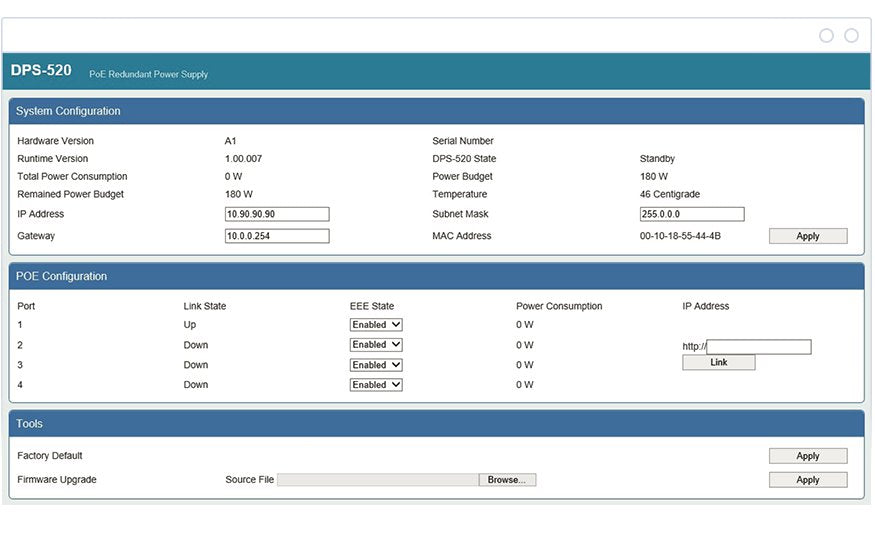 EAN 0790069455483 - D-Link DPS-520 adaptador e inyector de PoE Ethernet rápido, Gigabit Ethernet imagen 6