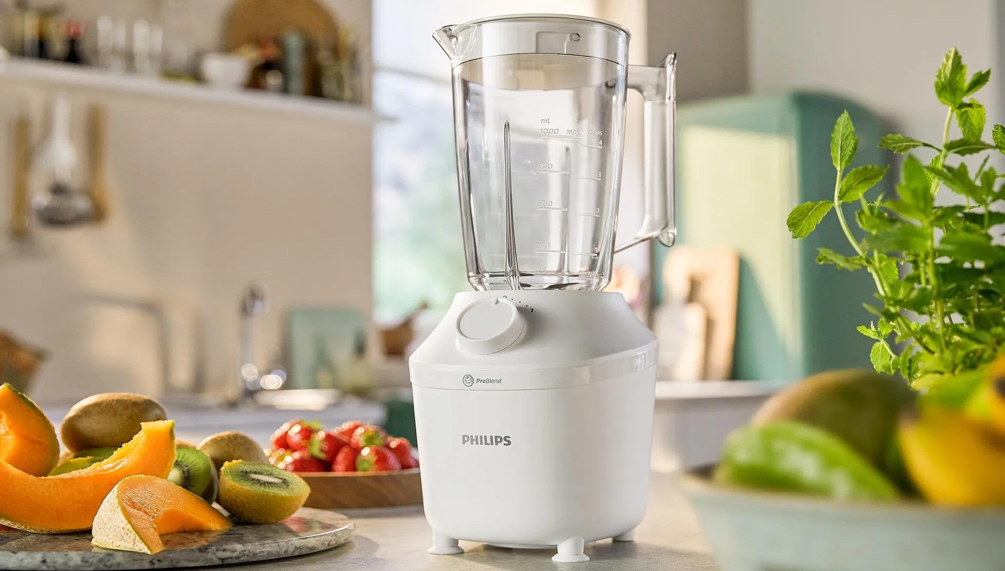 EAN 8720389001260 - Philips 3000 series HR2041/00 licuadora Batidora de vaso Blanco imagen 9