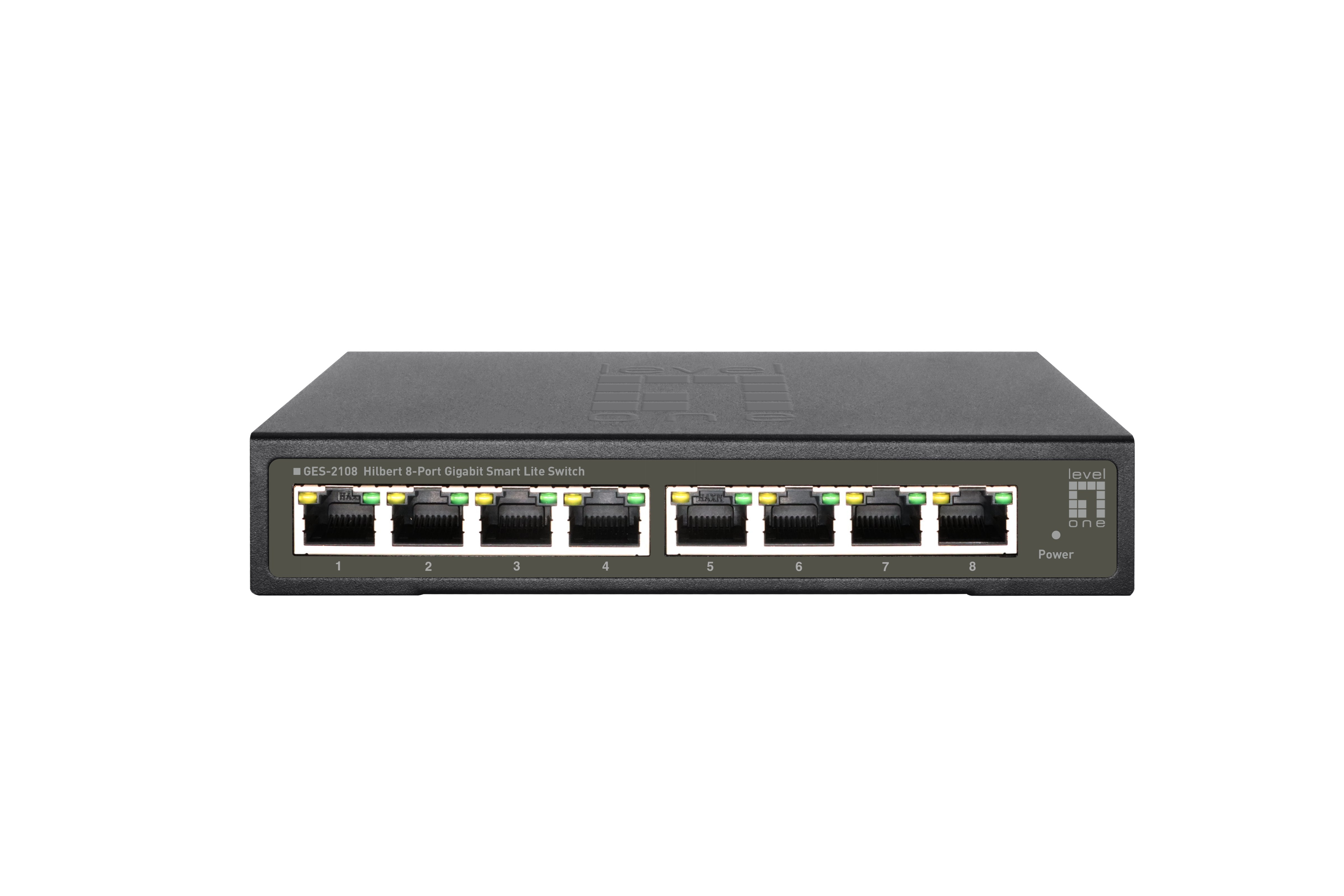 Switch Level One Ges-2108 8 Port Gigabit Smart Lite Ge Ges-2108 10/100/1000