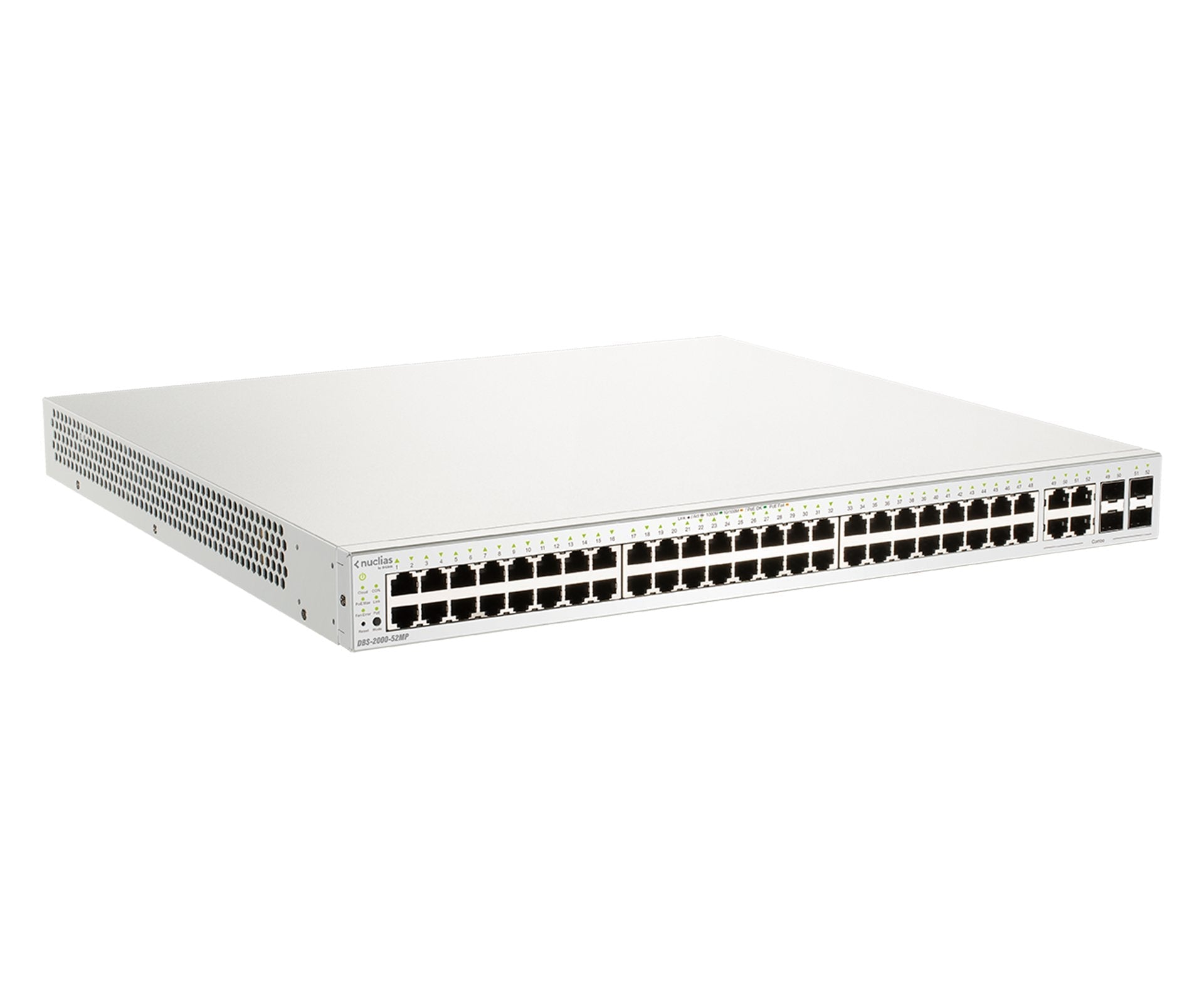 D-Link Switch Smart Nuclias Cloud 52 Puertos 10/100/1gbit W/4 Gbit.Sfp 370w Poe+ Switch 52 Puertos/ 48xgigabit Poe / 4xgigabit Sfp