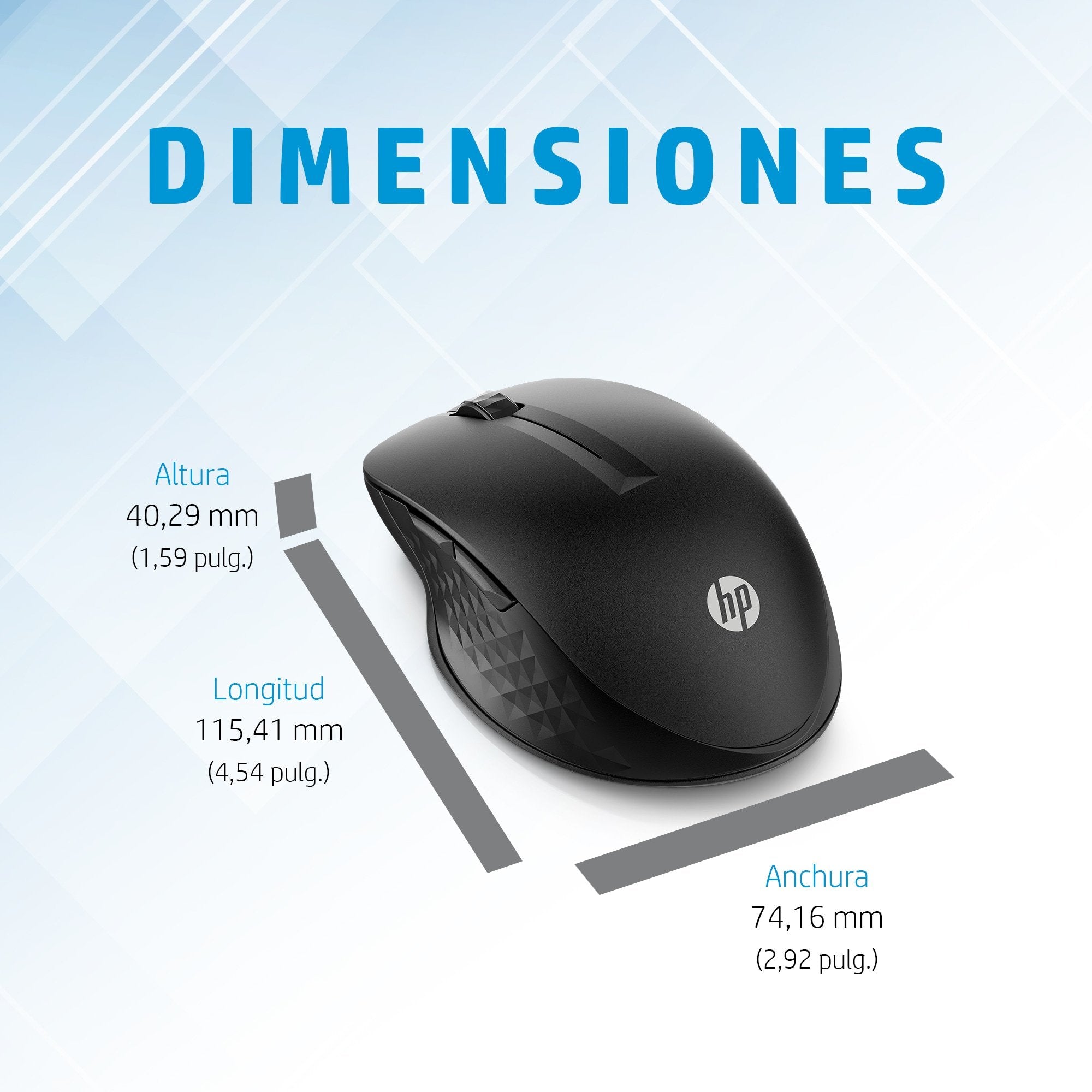 EAN 0195908246558 - HP 430 Multi-Device Wireless Mouse ratón Oficina Ambidextro RF Wireless + Bluetooth Óptico 1200 DPI imagen 8