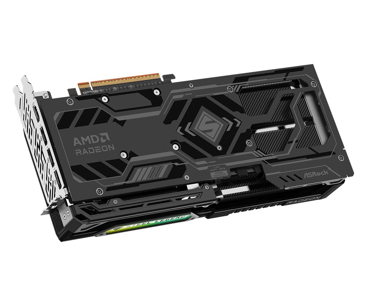 Tarjeta Gráfica Asrock Rx9070gre Steel Legend Dark De 12 Gb Con Overclocking