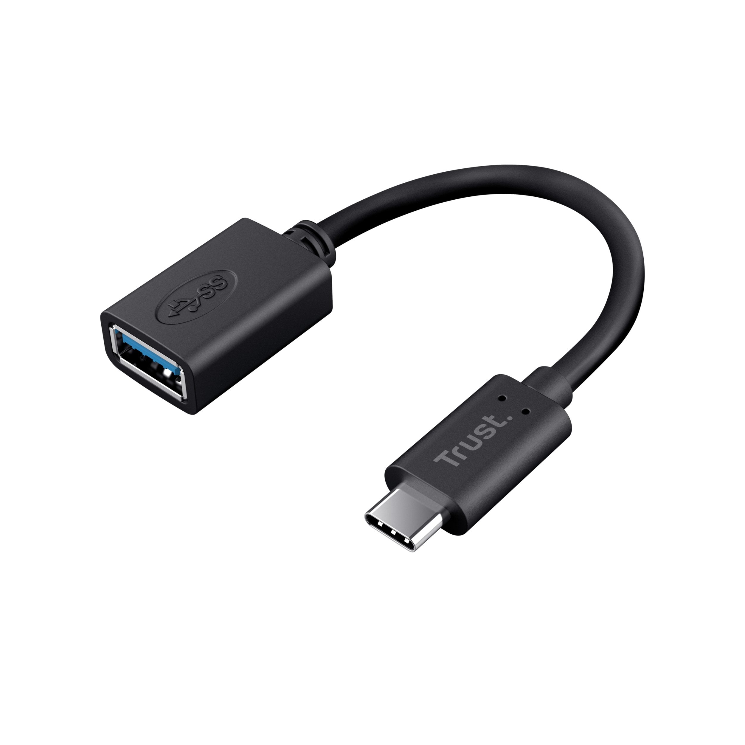 Conversor Trust 20967 Usb Tipo-C Macho Usb Hembra 9cm Negro