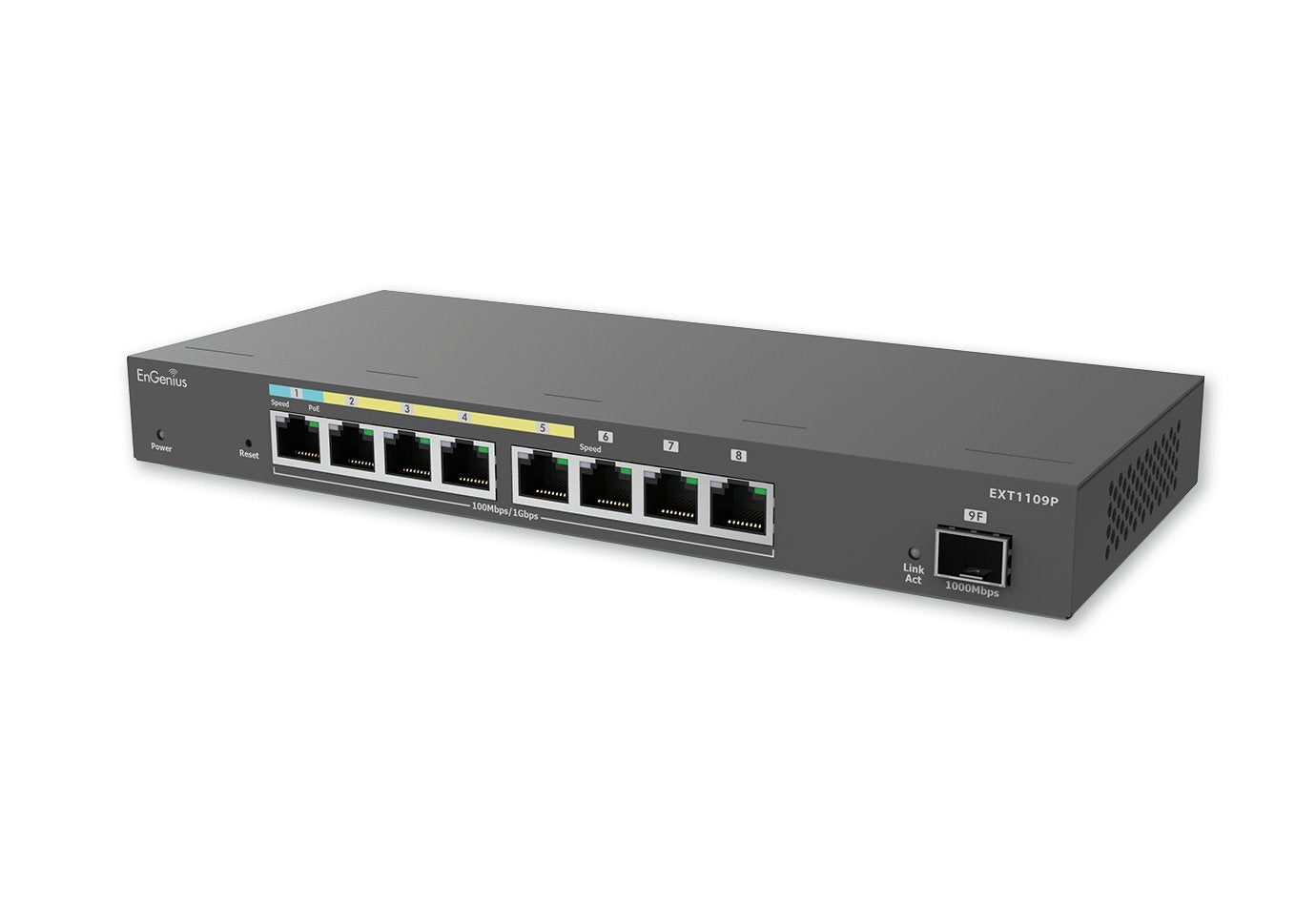 EAN 4711488350100 - EnGenius EXT1109P switch L2 Gigabit Ethernet (10/100/1000) Energía sobre Ethernet (PoE) Gris imagen 3