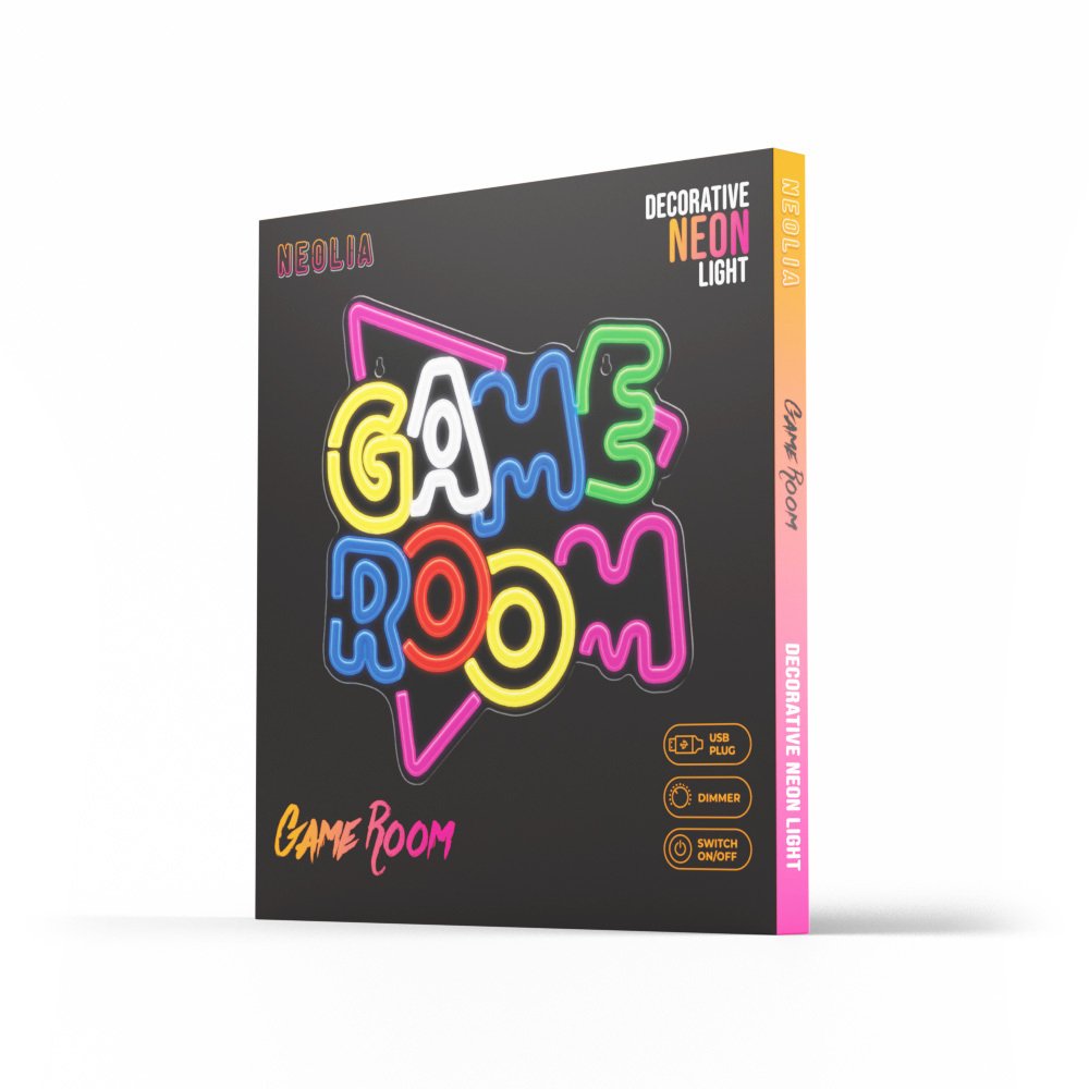 Lampara Forever Neon Plexi Led Game Color Multicolor Neolia