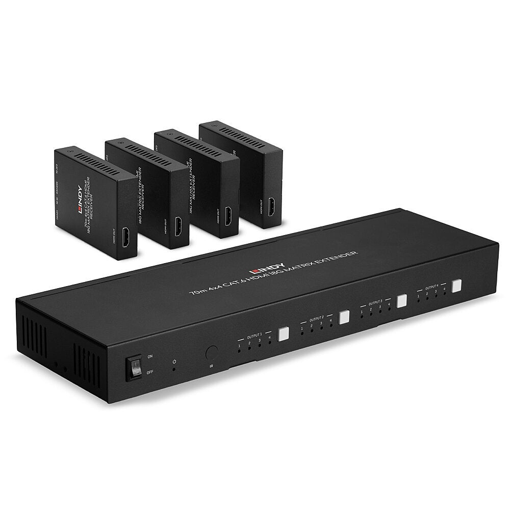 EAN 4002888383288 - Lindy 38328 extensor audio/video Transmisor y receptor de señales AV Negro imagen 1